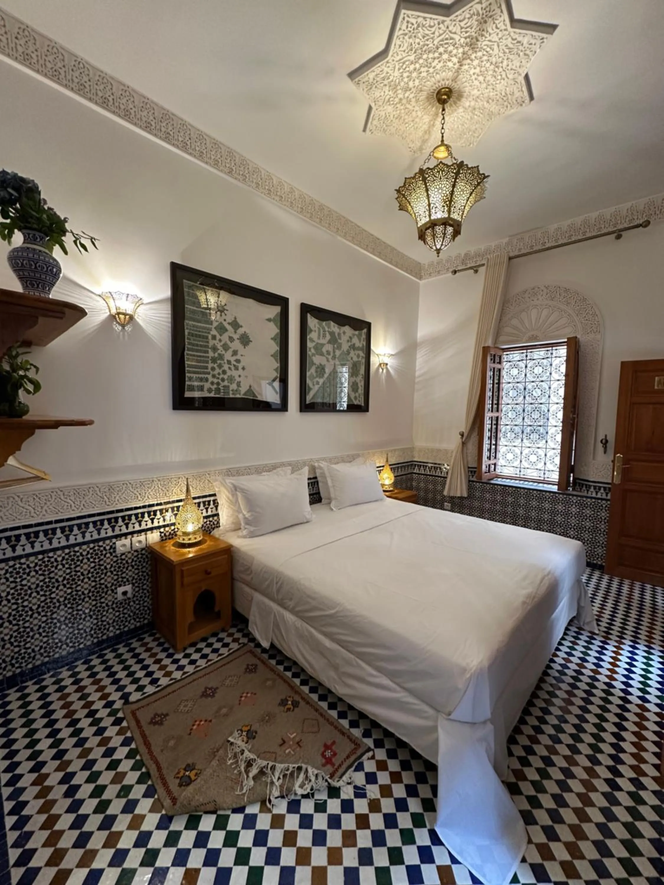 Bed in Riad Mazar