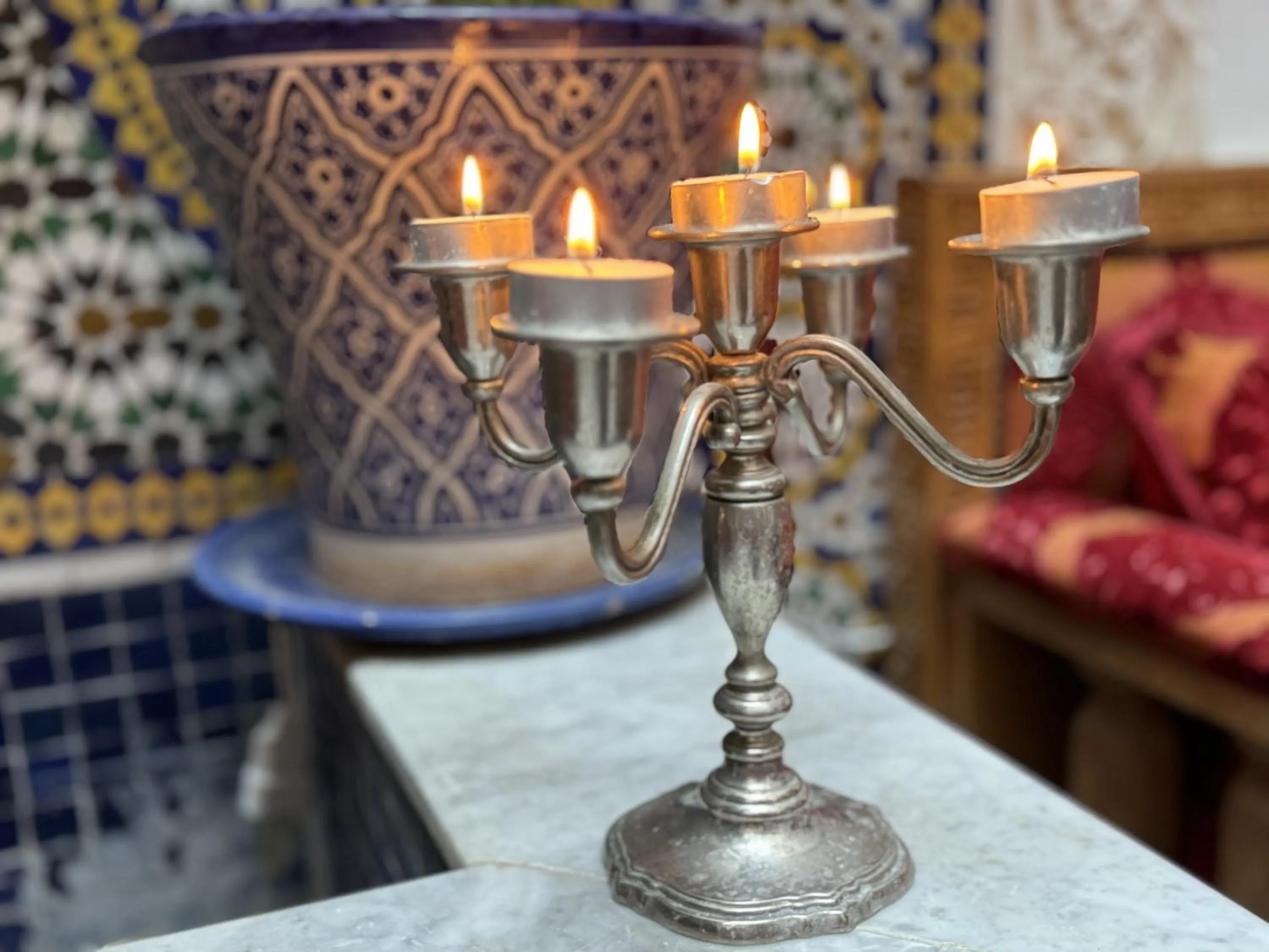 Decorative detail in Riad Mazar