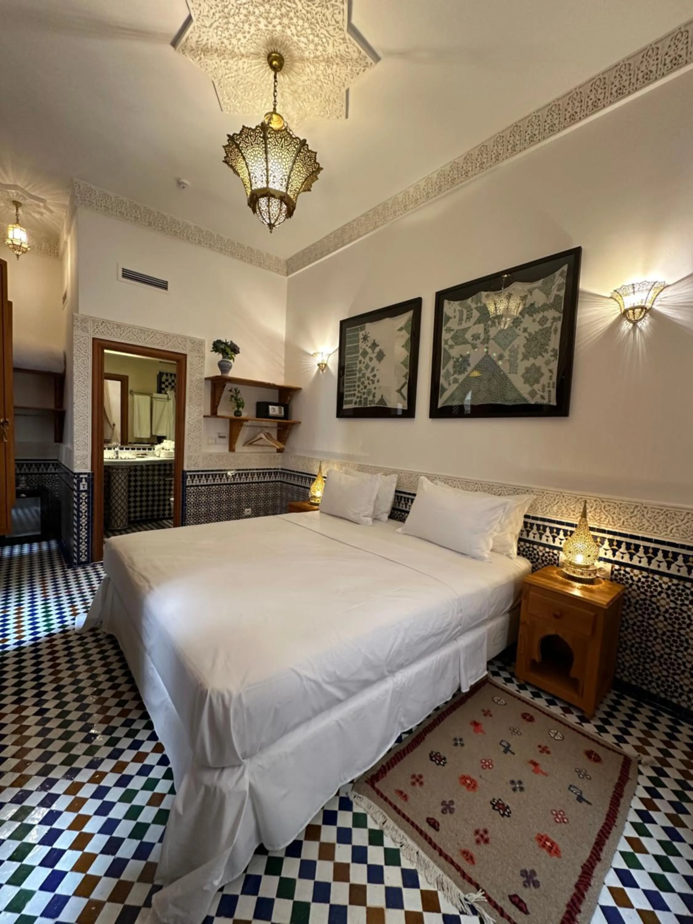 Bed in Riad Mazar