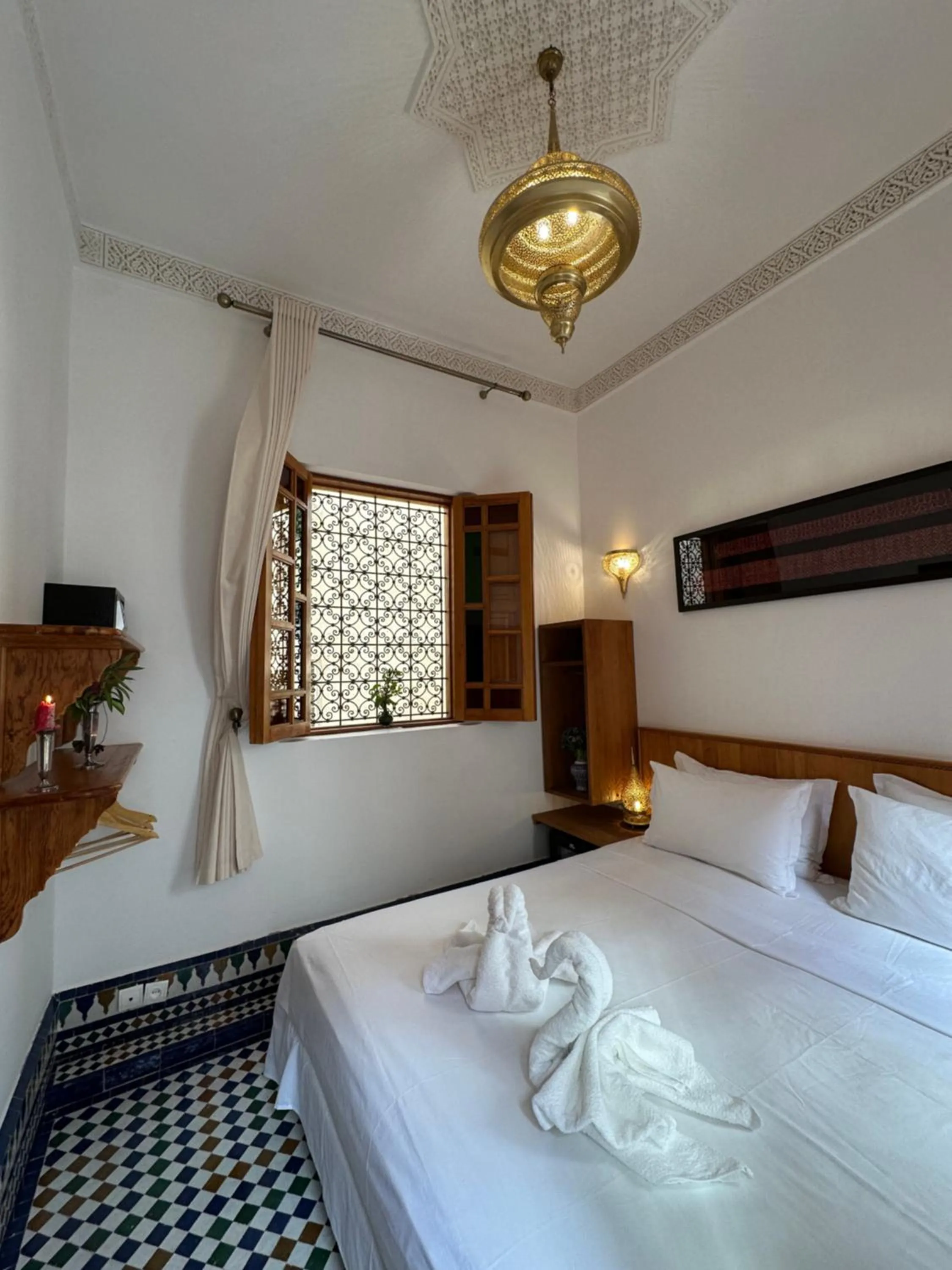 Bed in Riad Mazar