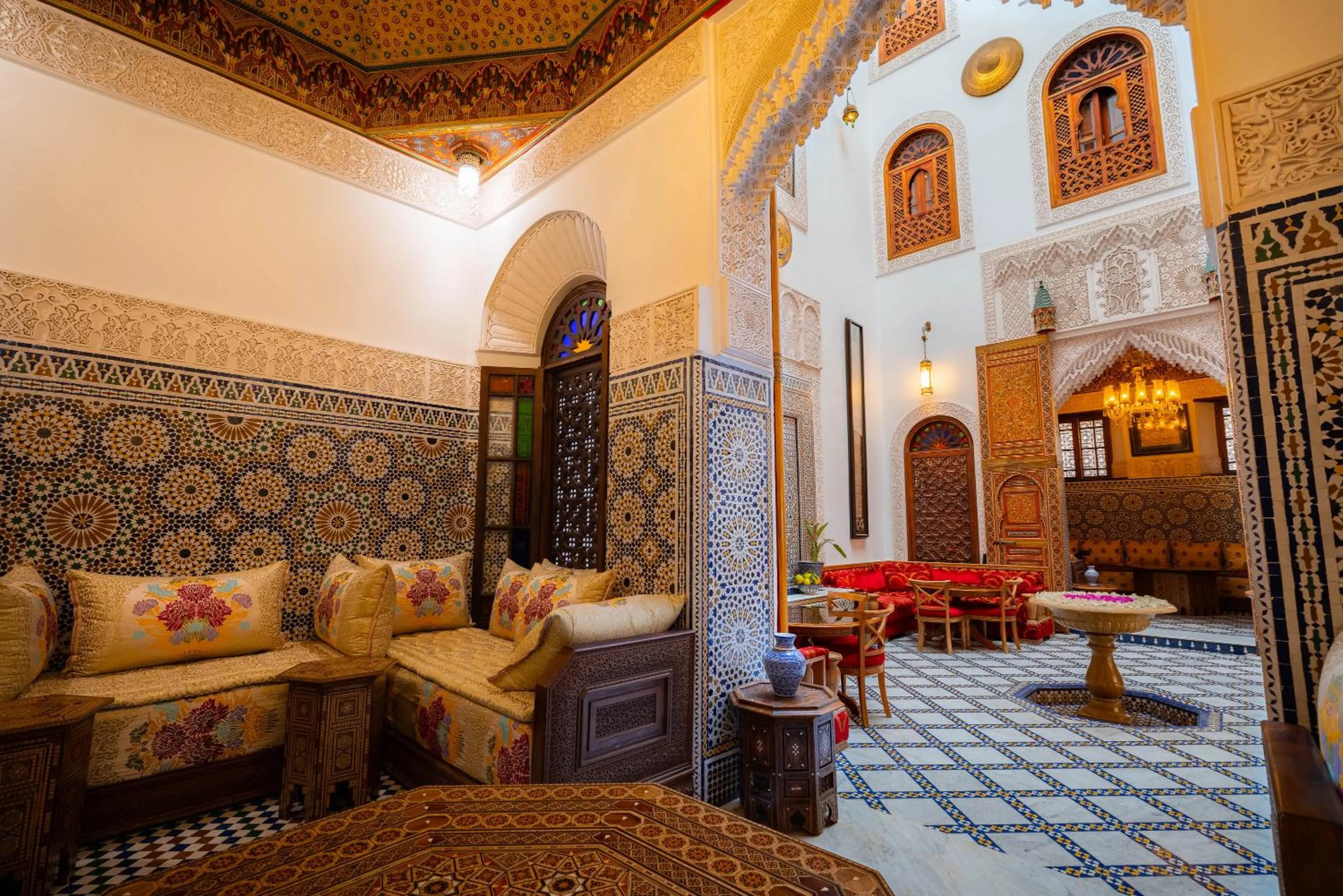 Living room in Riad Mazar