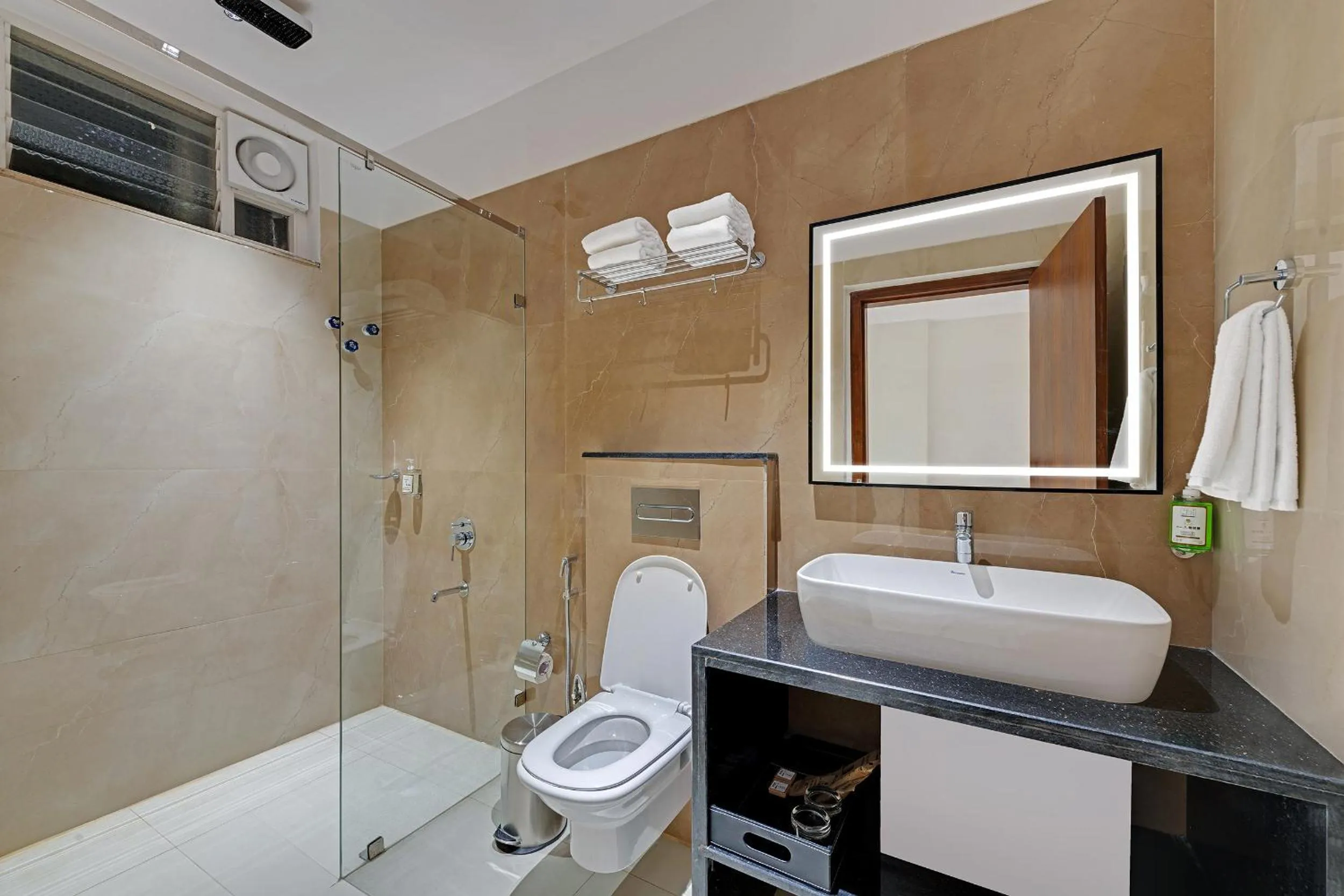 Shower in Click Hotel Shamshabad - Hyderabad Airport