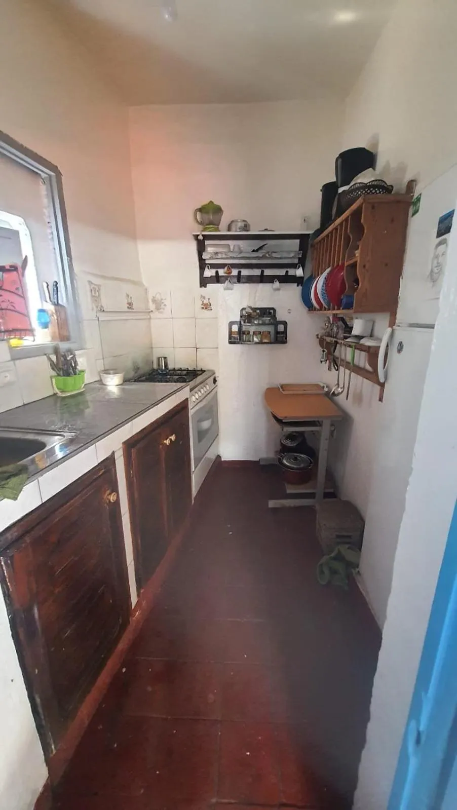 Kitchen or kitchenette in Hostel ALINE