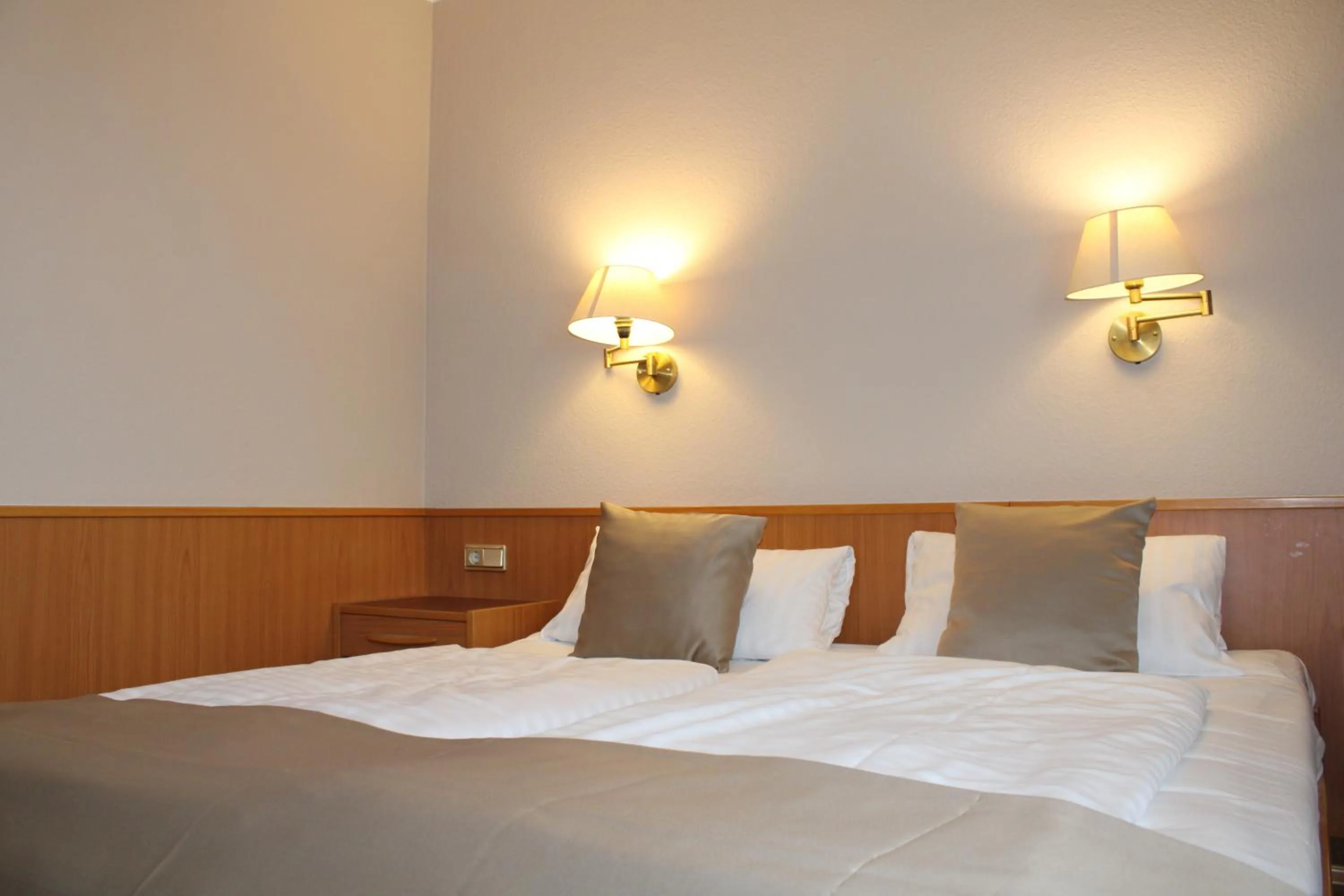 Bed in Hotel Zum Kaffeekännchen