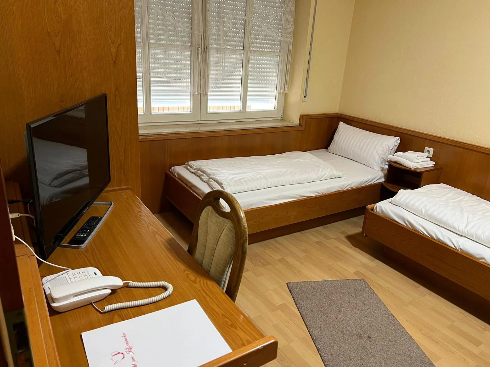 Bed in Hotel Zum Kaffeekännchen