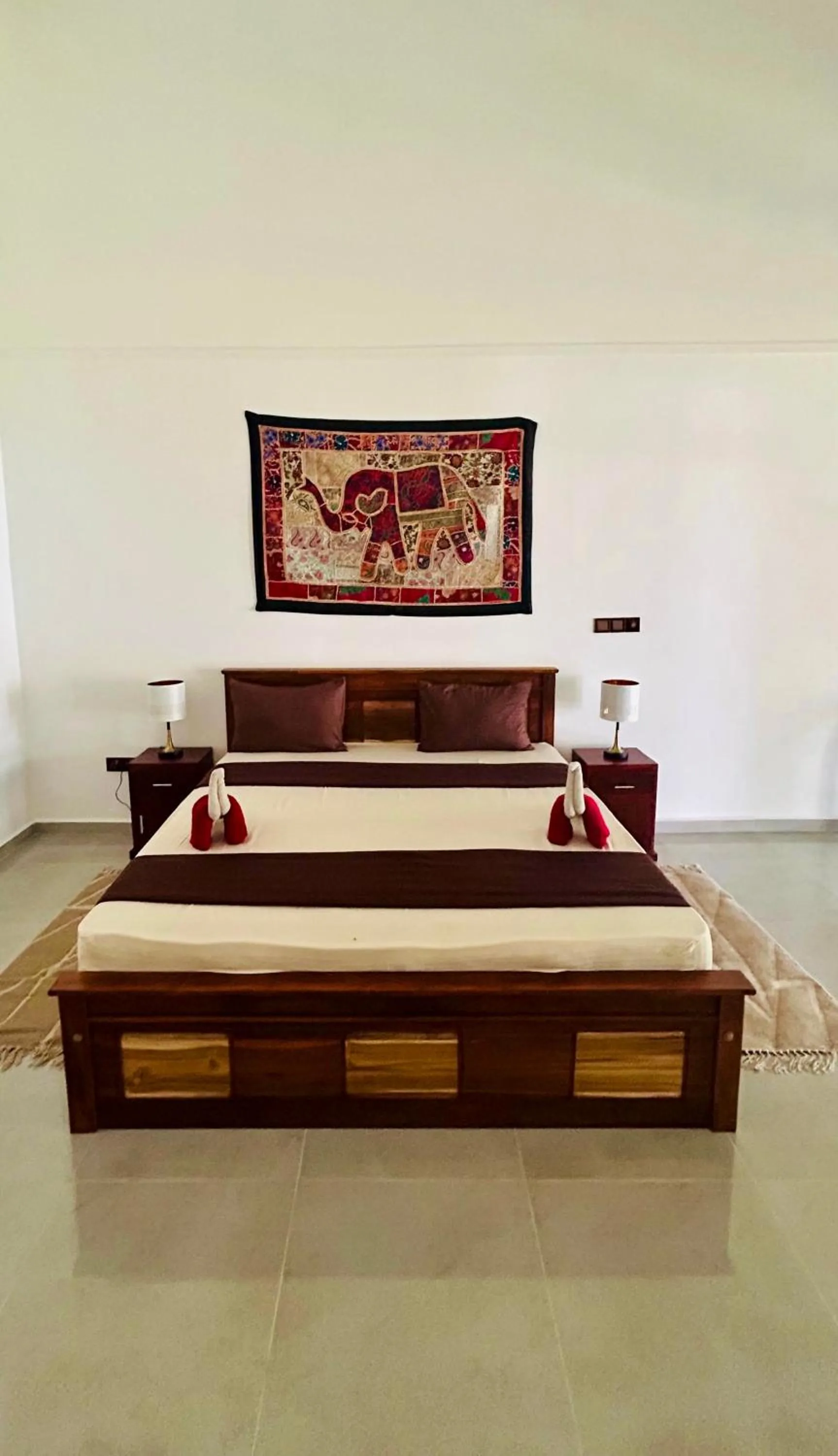 Bed in 108 Palms Beach Resort