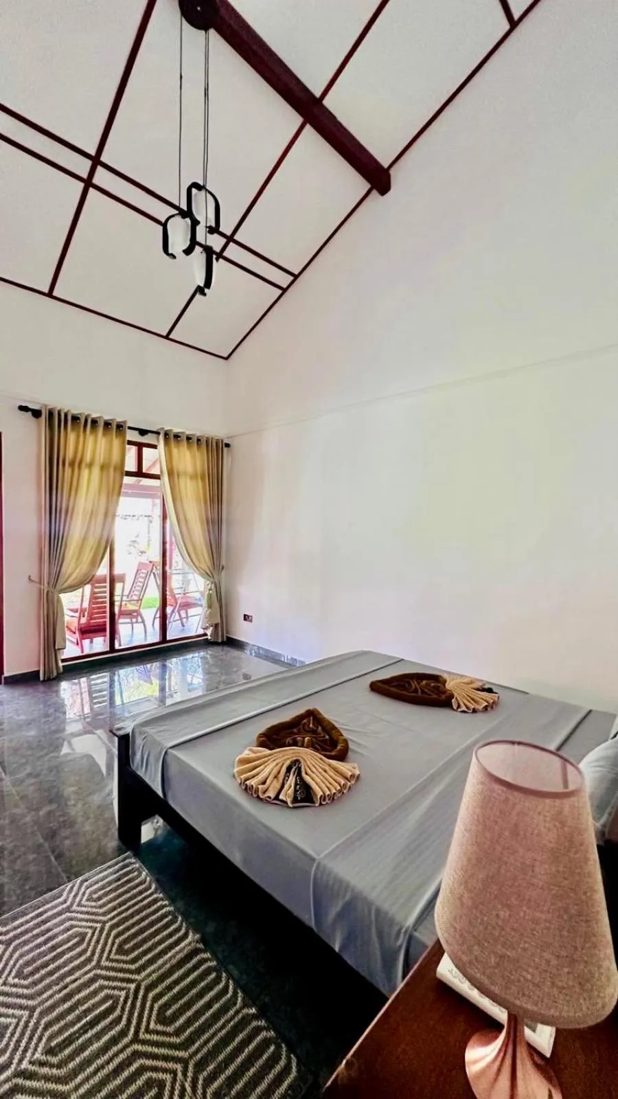 Bed in 108 Palms Beach Resort