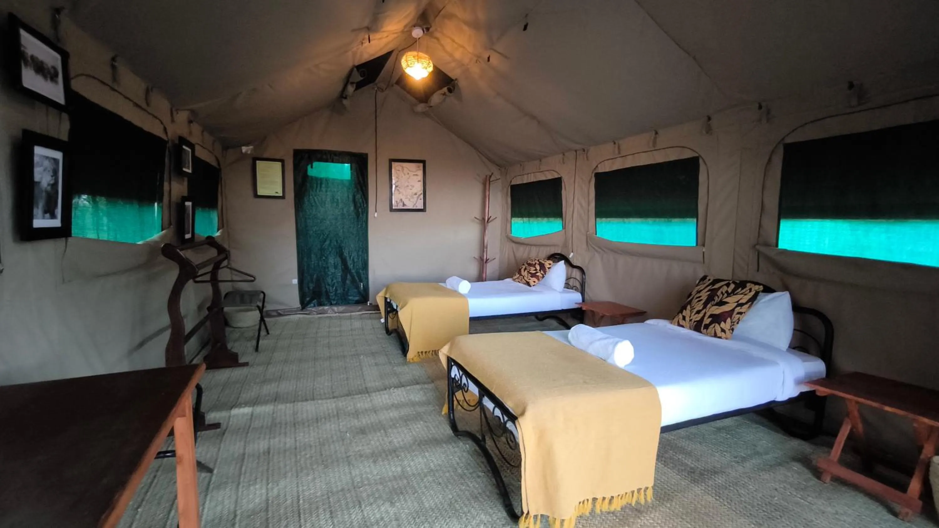 Bed in Julia's River Camp