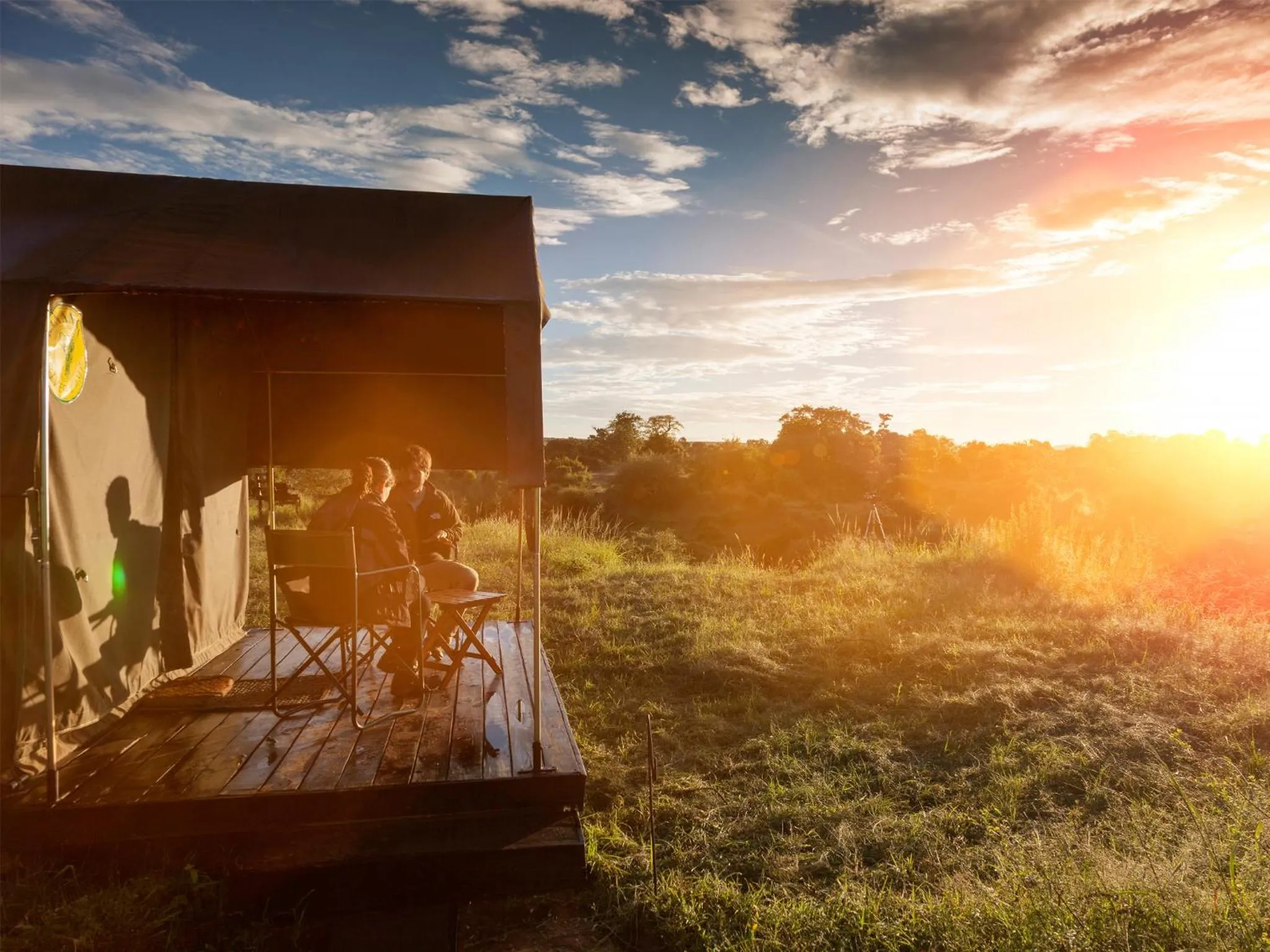 Patio in Julia's River Camp