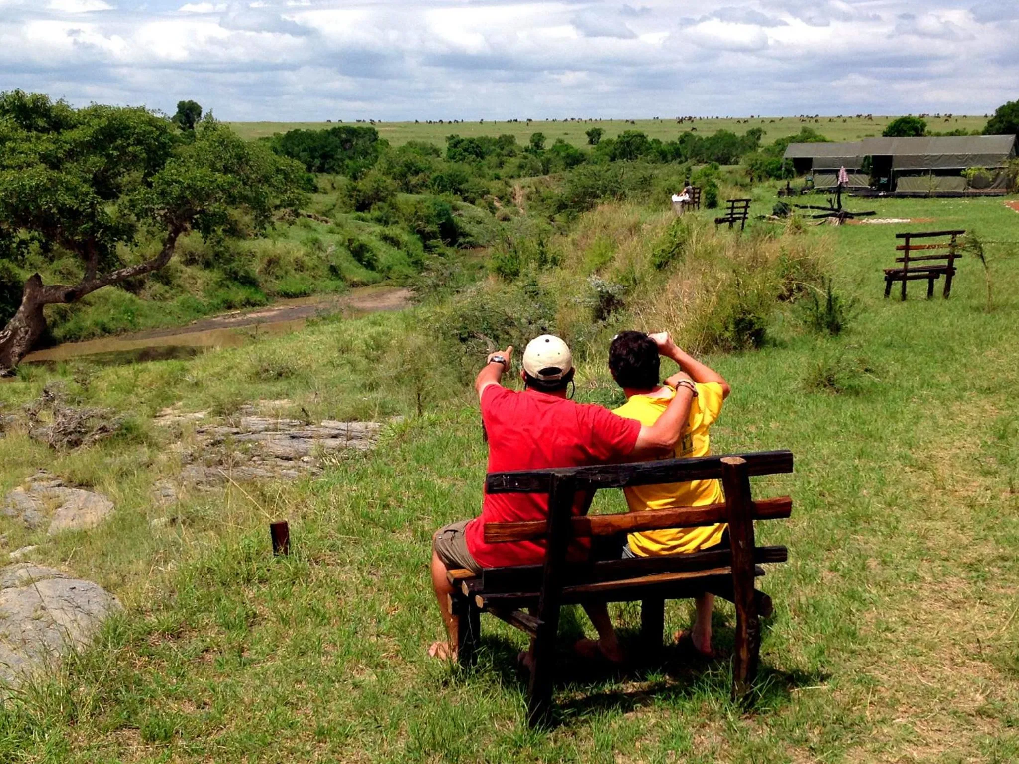People in Julia's River Camp