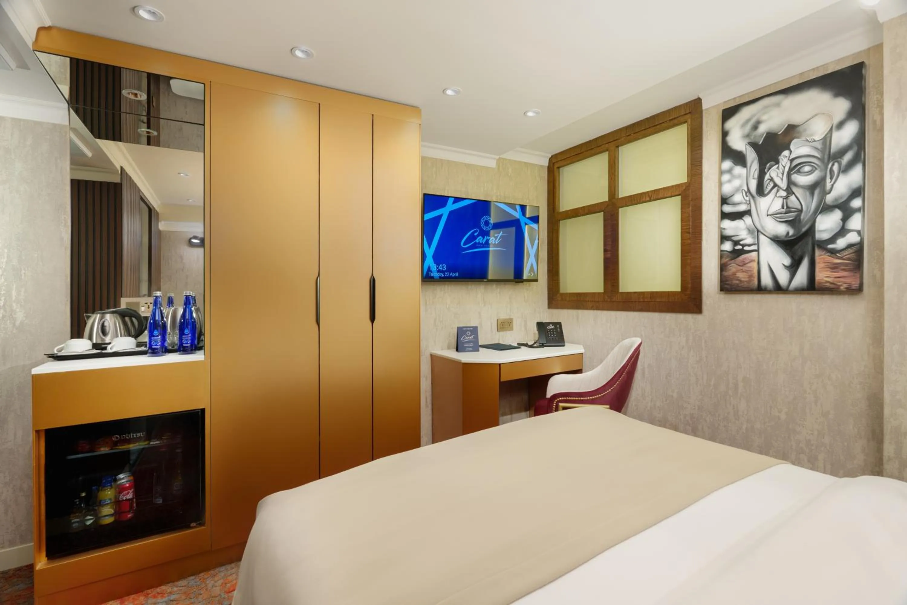 Bedroom, Bed in Carat Hotel Yerevan