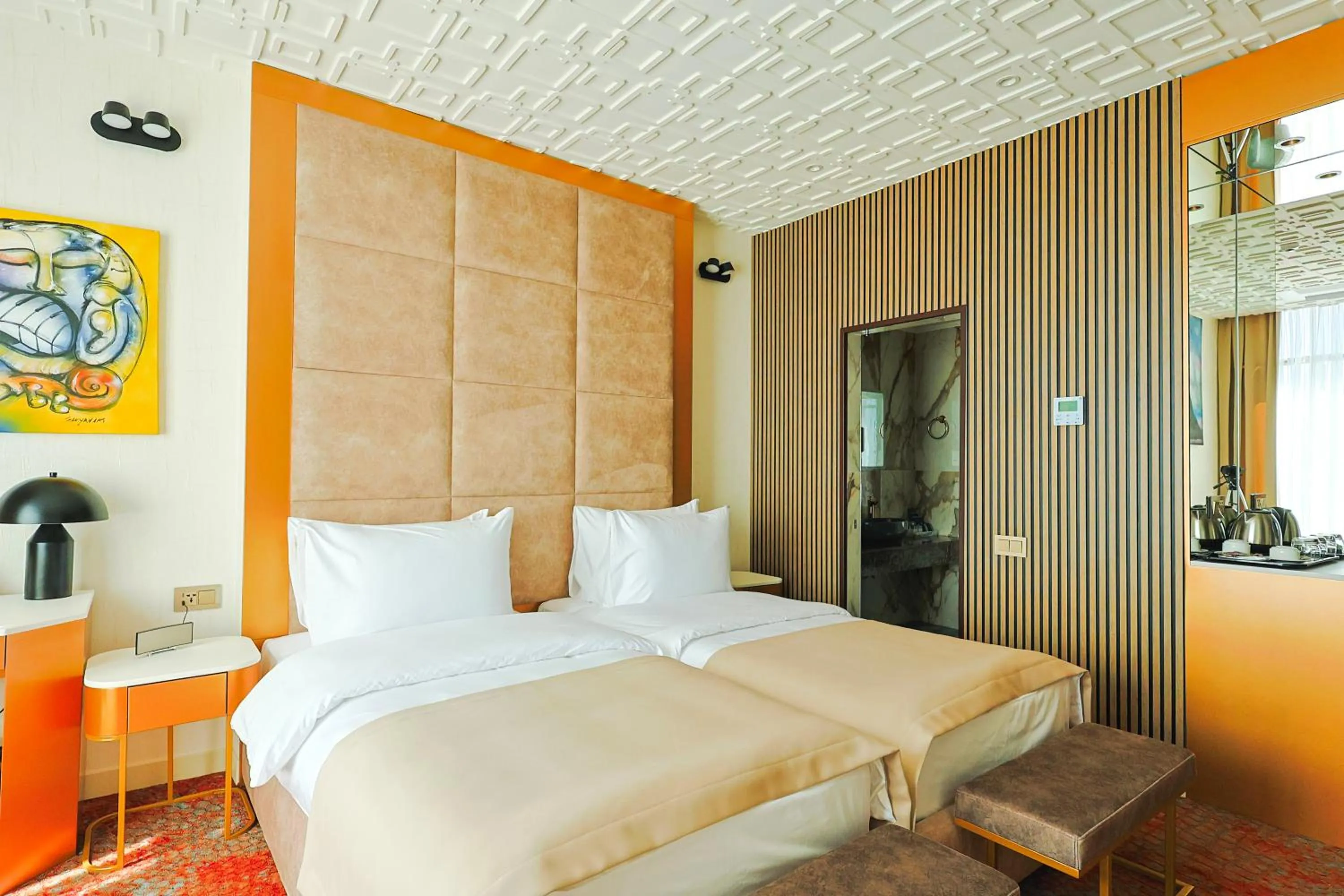 Bedroom, Bed in Carat Hotel Yerevan