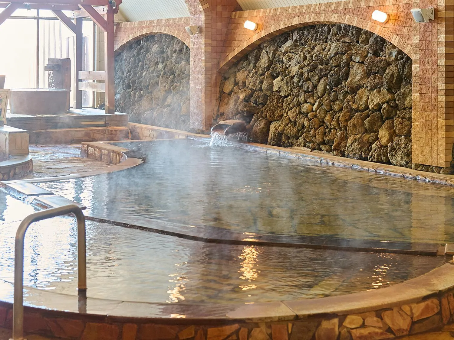 Hot Spring Bath in Aso Farm Land