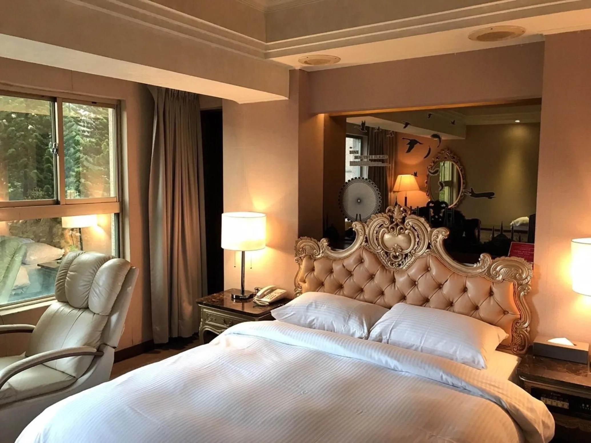 Garden, Bed in JBG Hotspring Resort Hotel