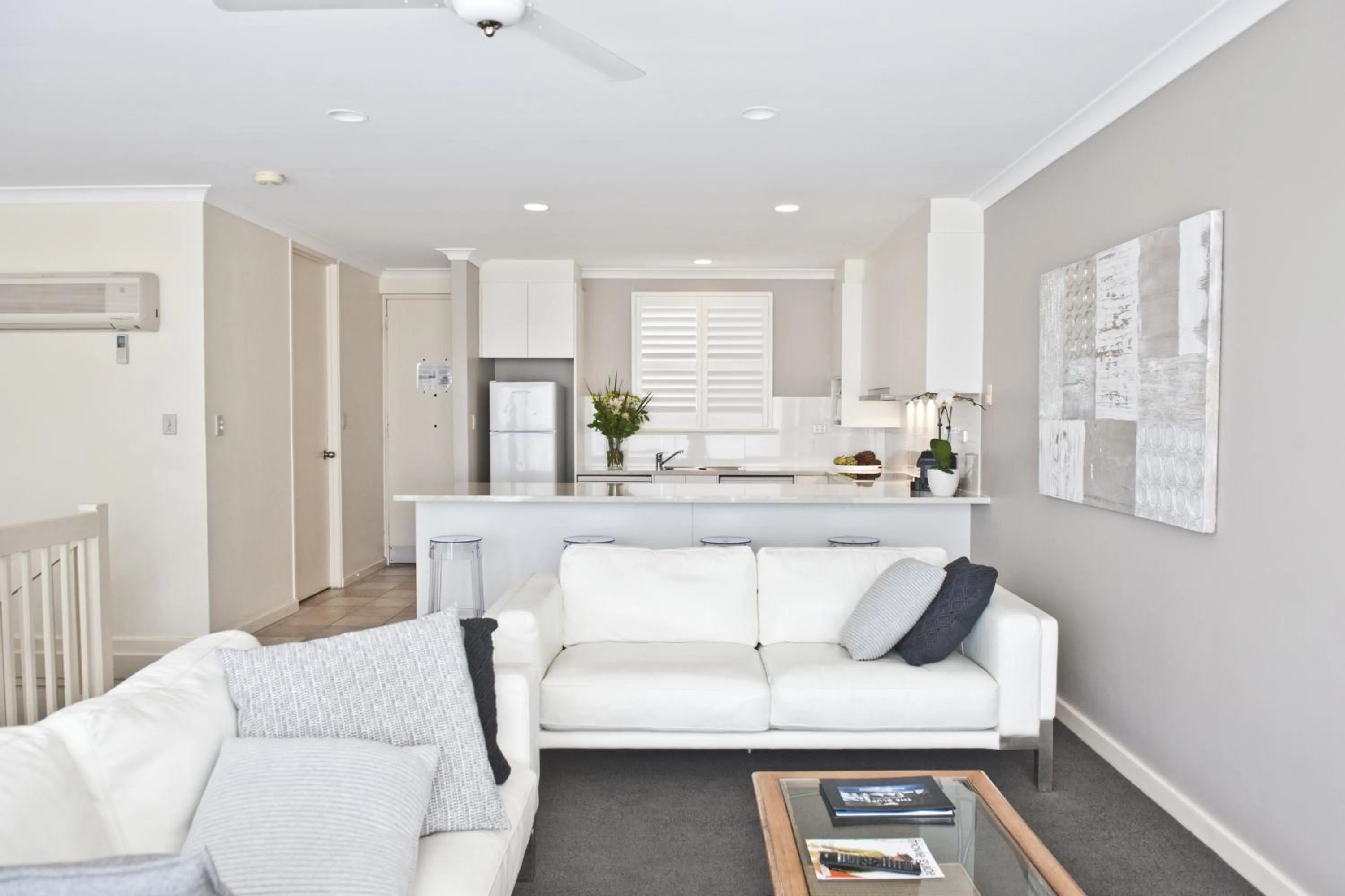 Living room in The Bluff Resort Apartments