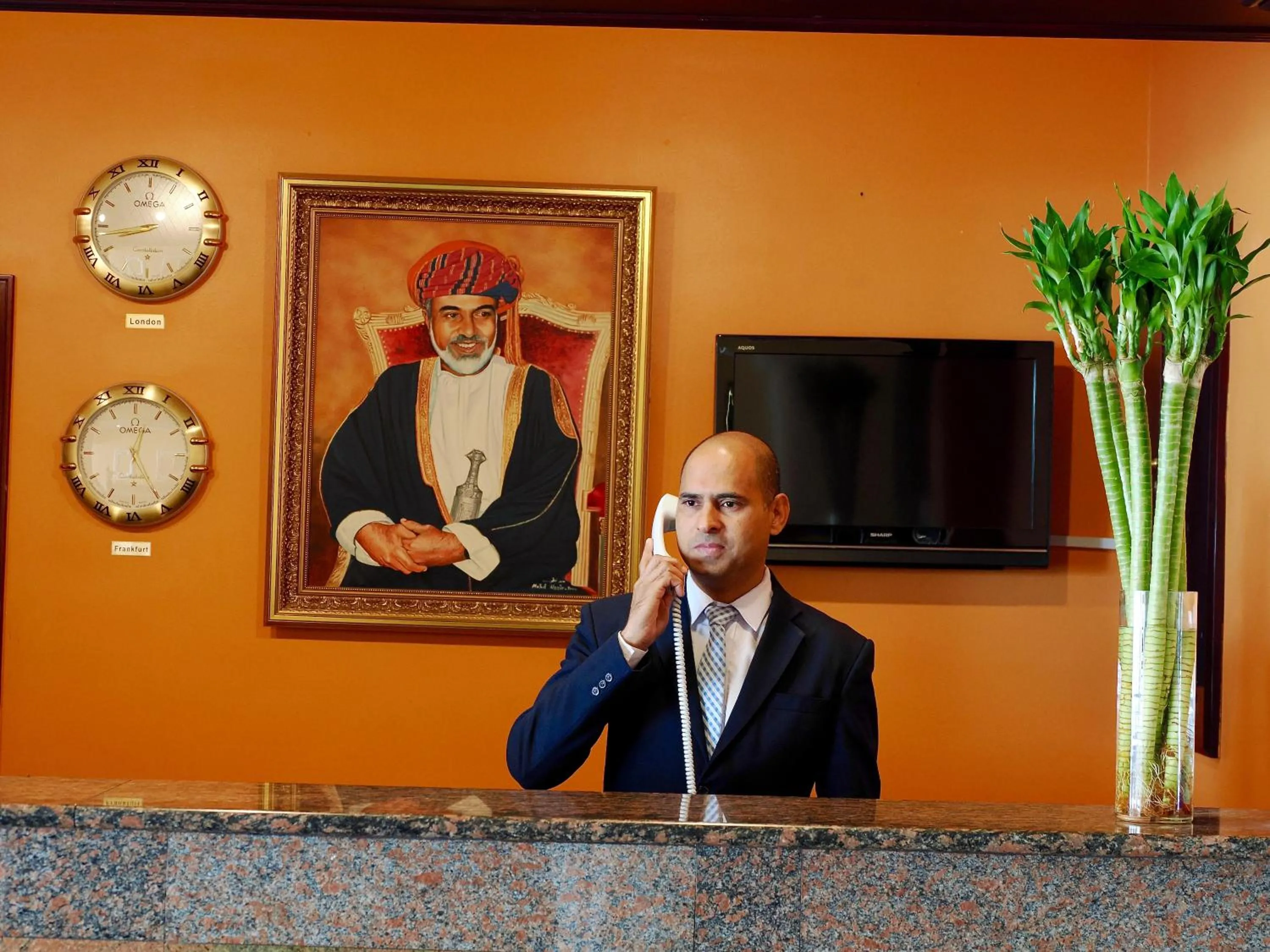 group of guests in Falaj Daris Hotel