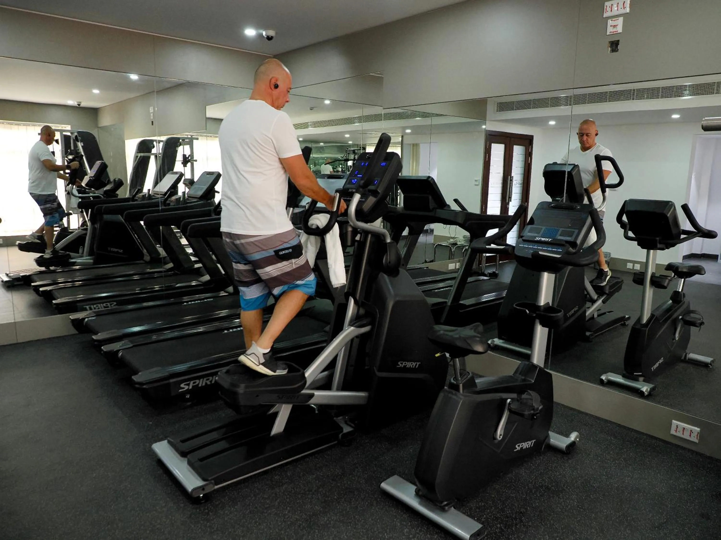 Fitness centre/facilities in Falaj Daris Hotel