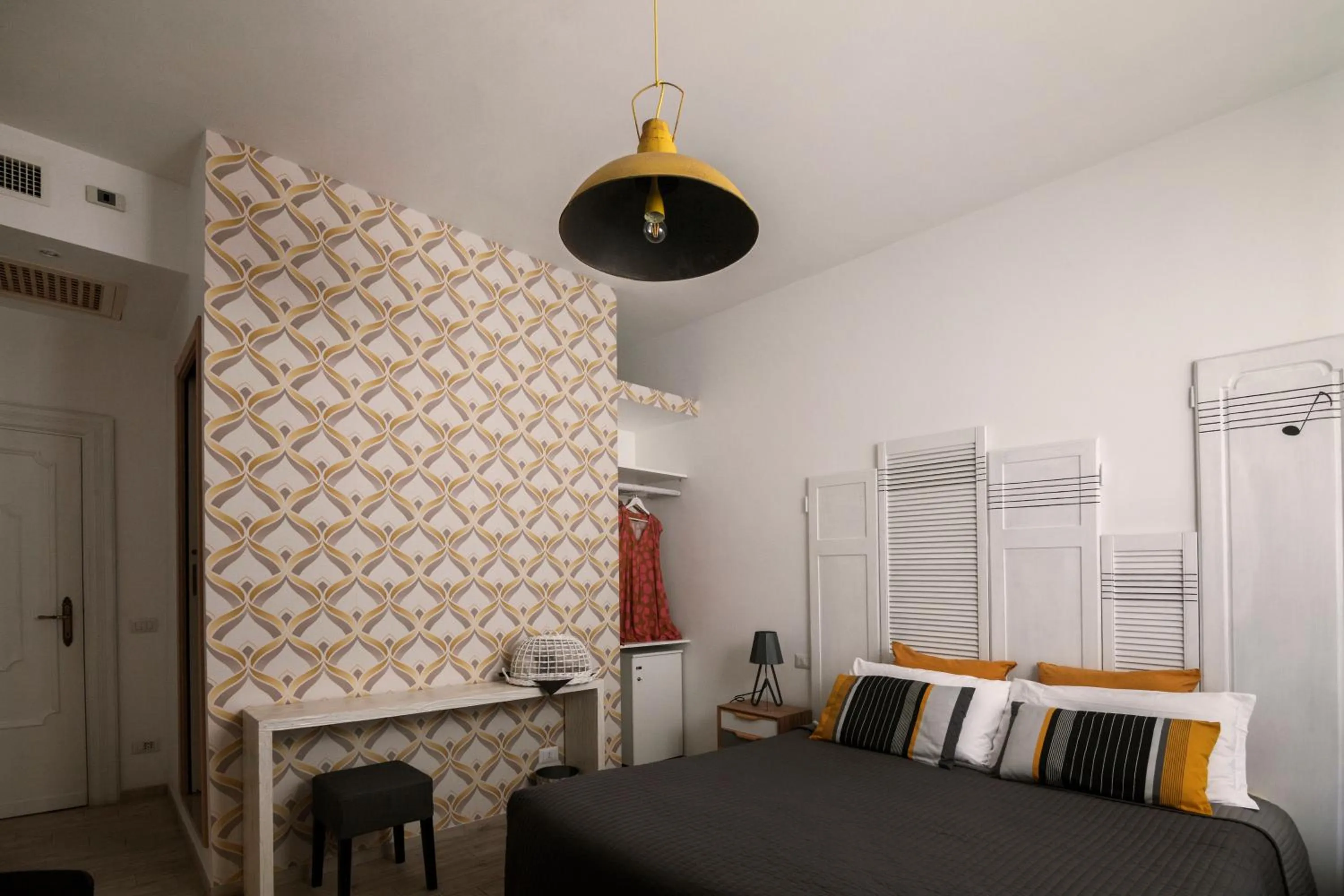 Photo of the whole room, Bed in Room of Arts