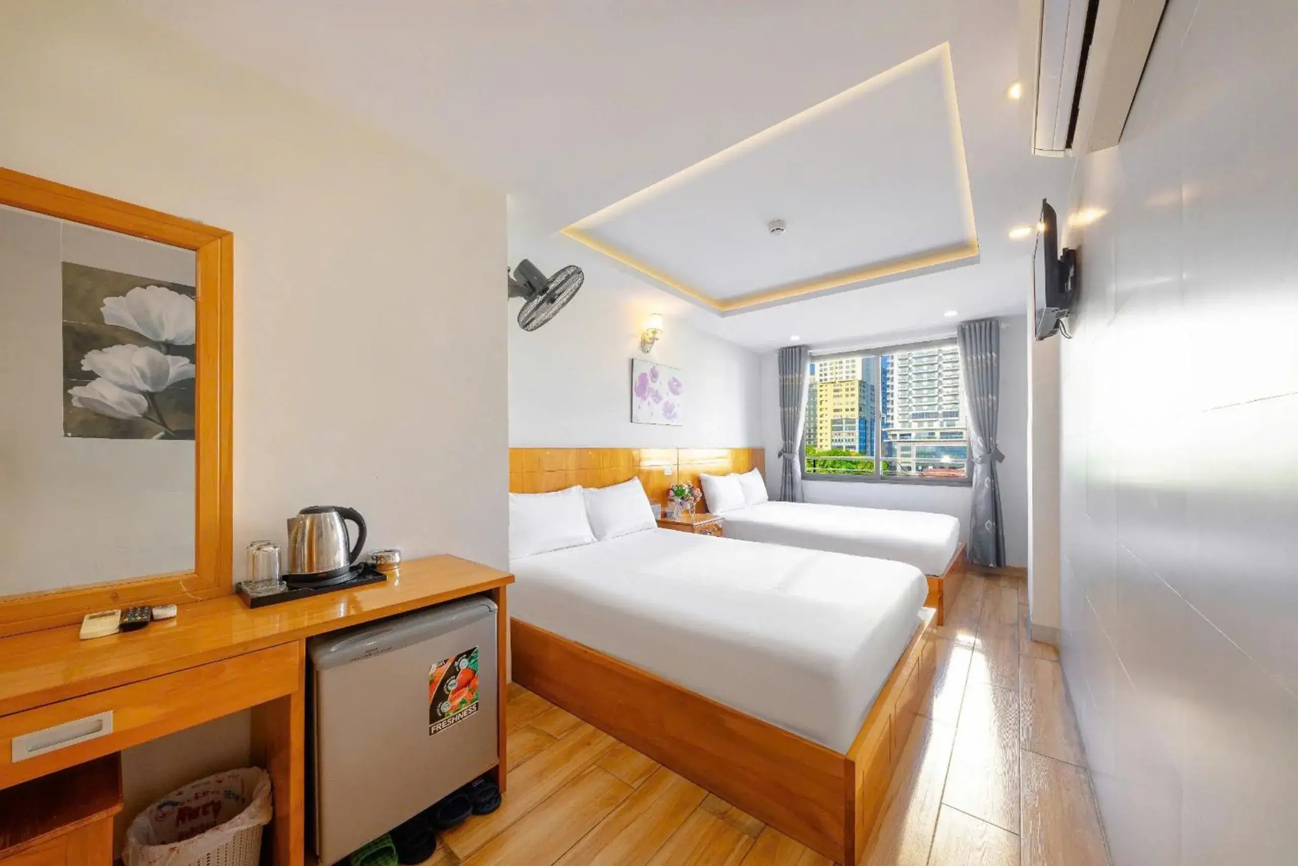 Deluxe Quadruple Room in Hằng Nga Hotel Deluxe Quadruple Room in Hằng Nga Hotel