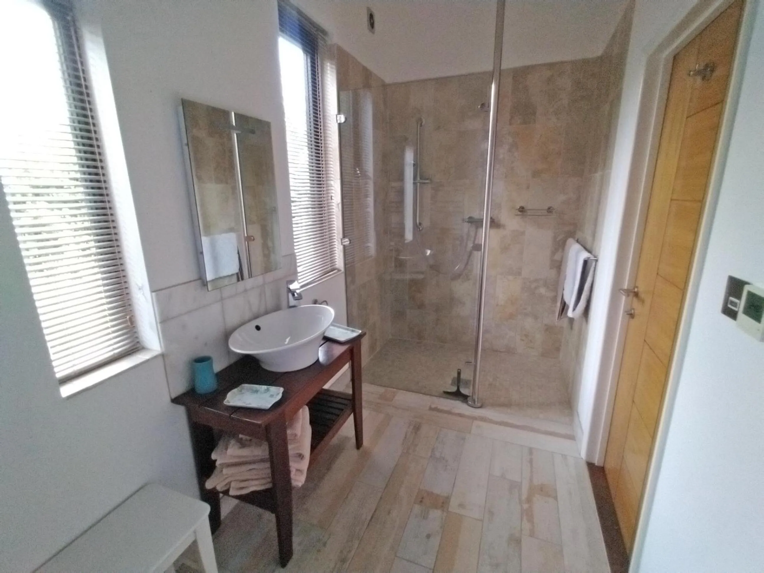 Shower in The Gallery Lodges