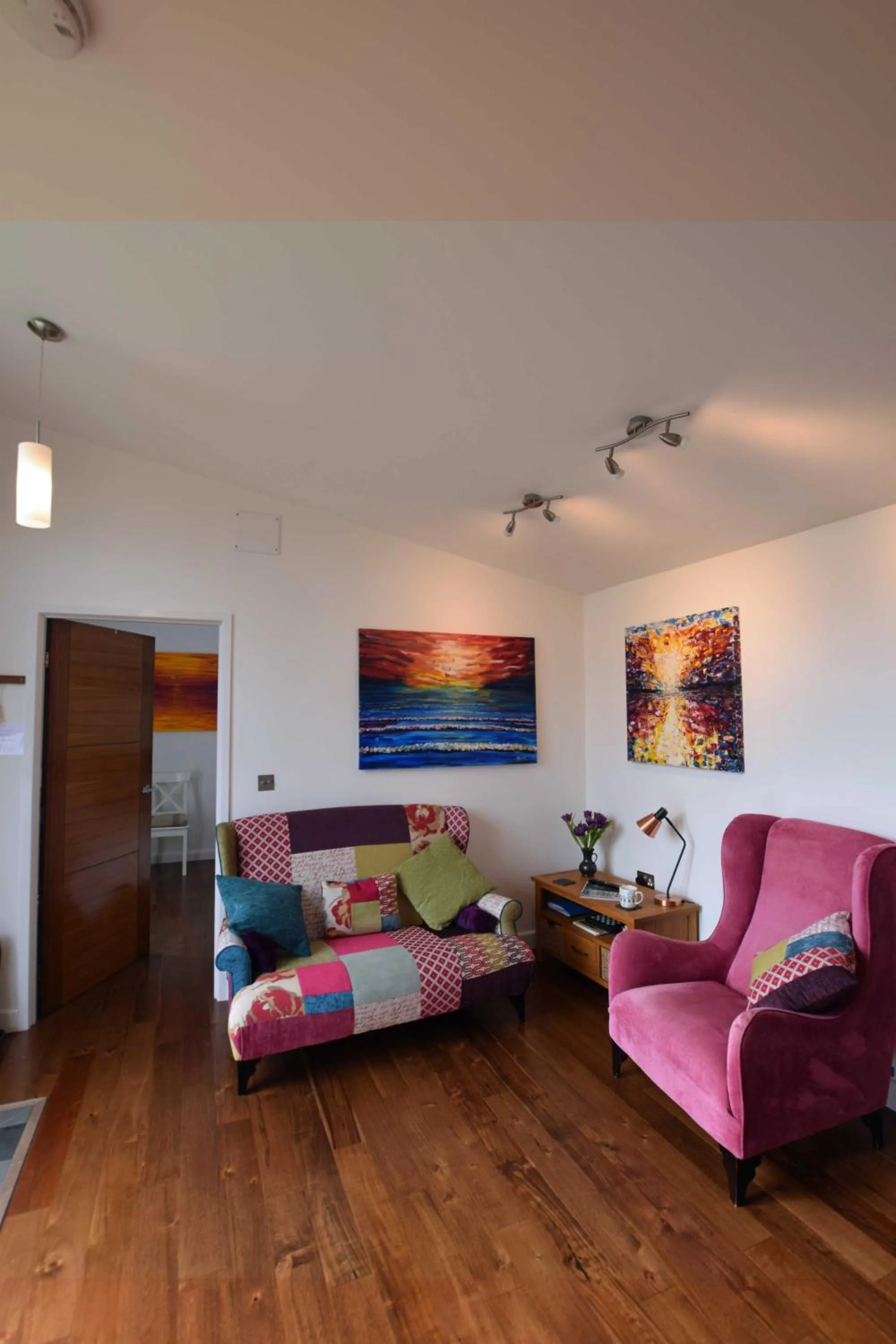 Living room in The Gallery Lodges