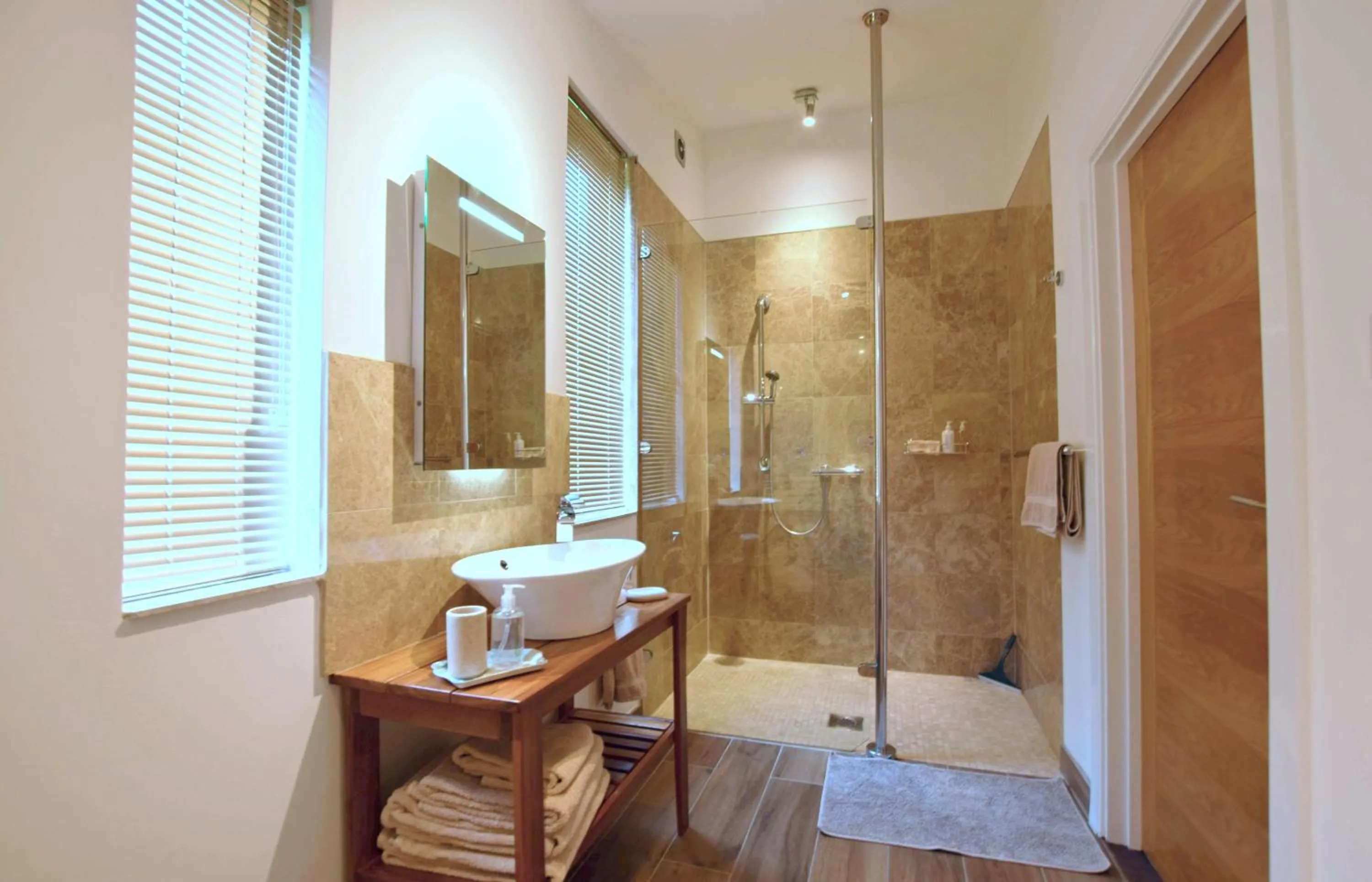 Shower in The Gallery Lodges