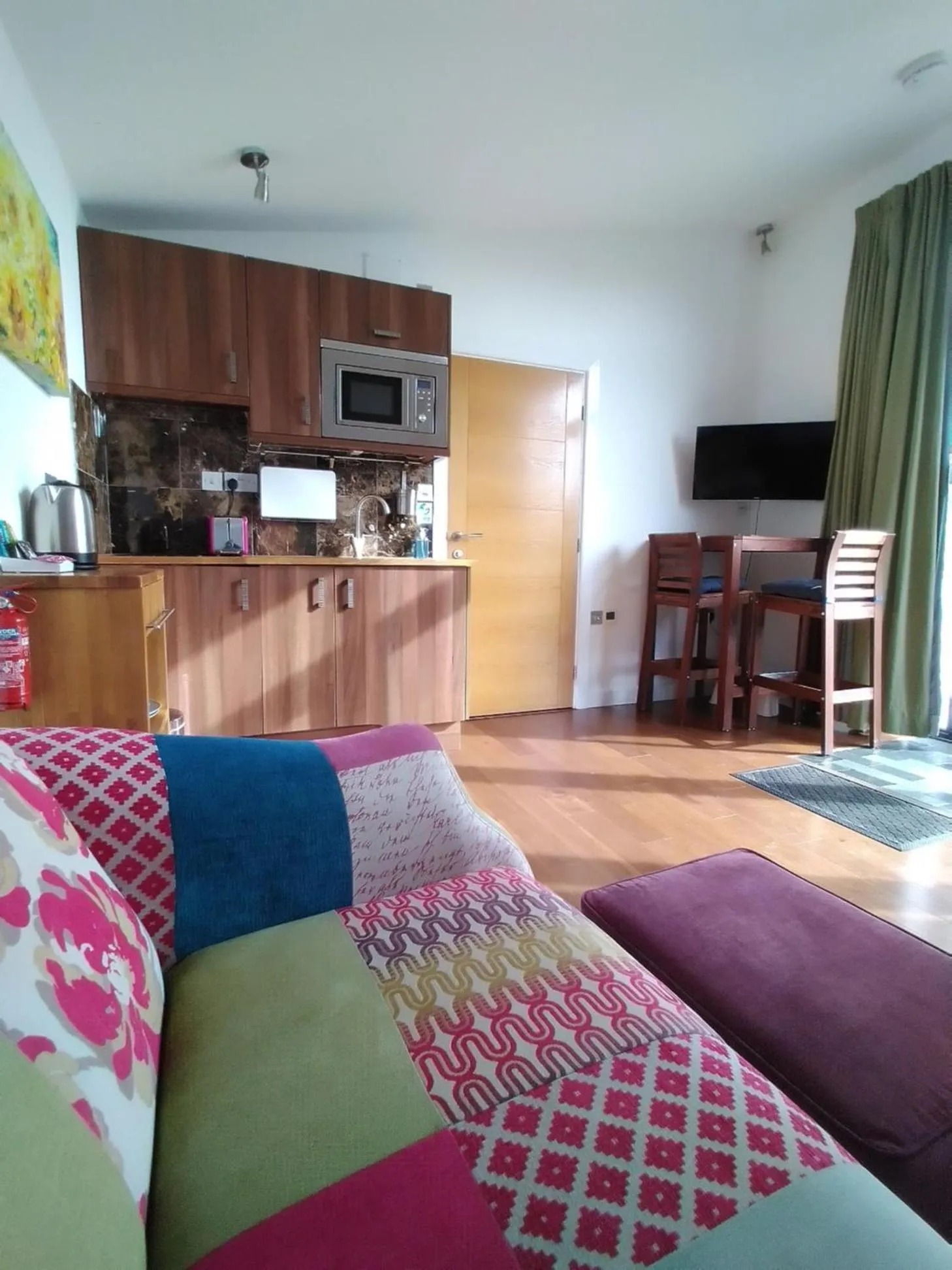 Living room in The Gallery Lodges