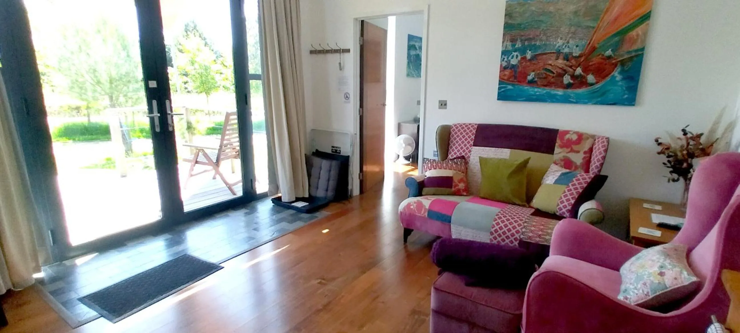 Living room in The Gallery Lodges