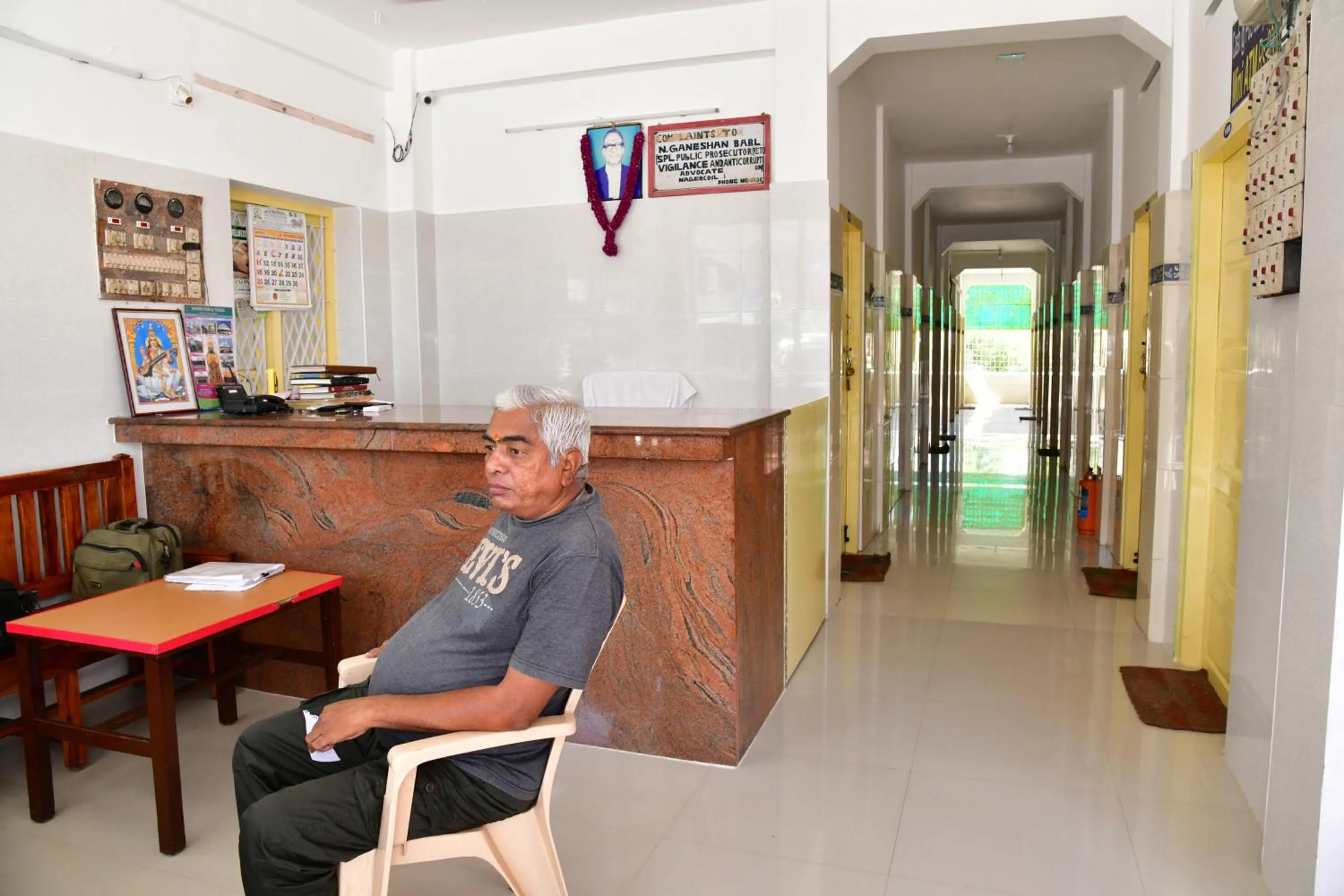 Seating area in Hotel Ganesh Lodge