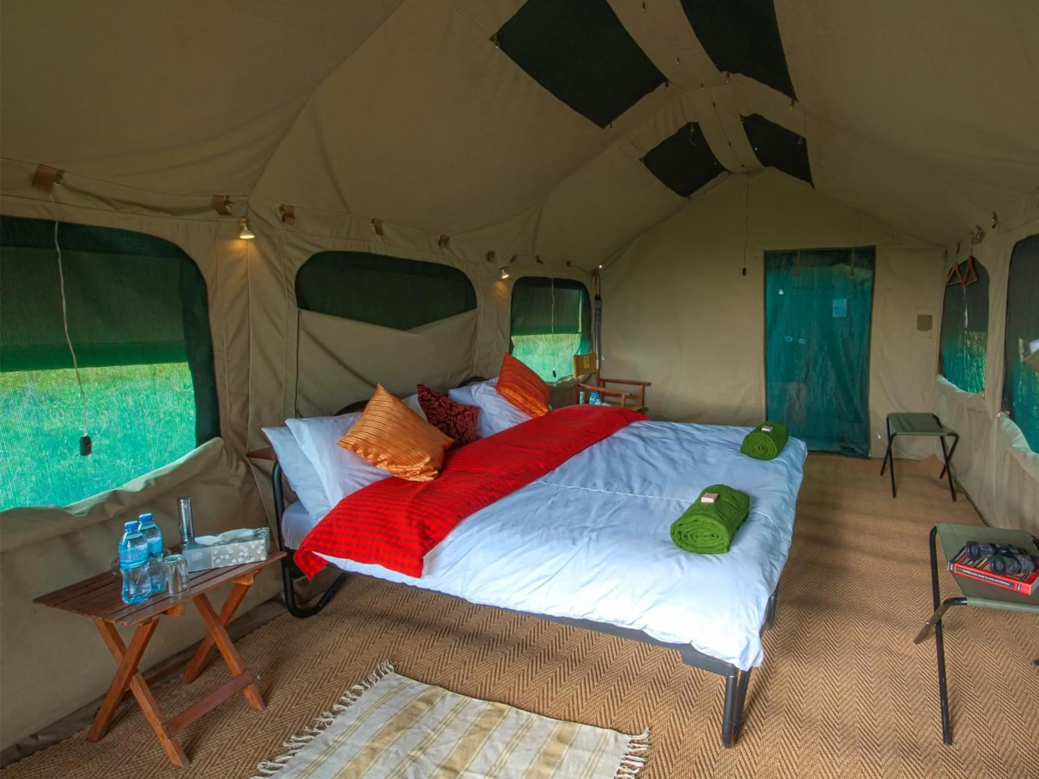 Photo of the whole room, Bed in Kananga Special Tented Camp