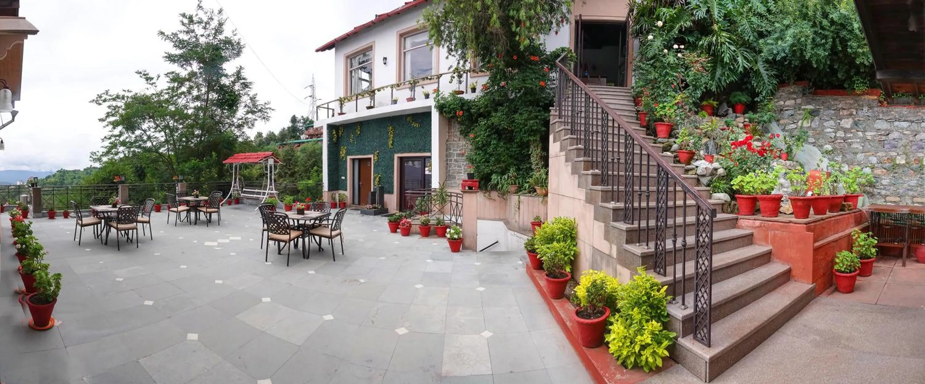 Balcony/Terrace in Woodsvilla Resort Ranikhet