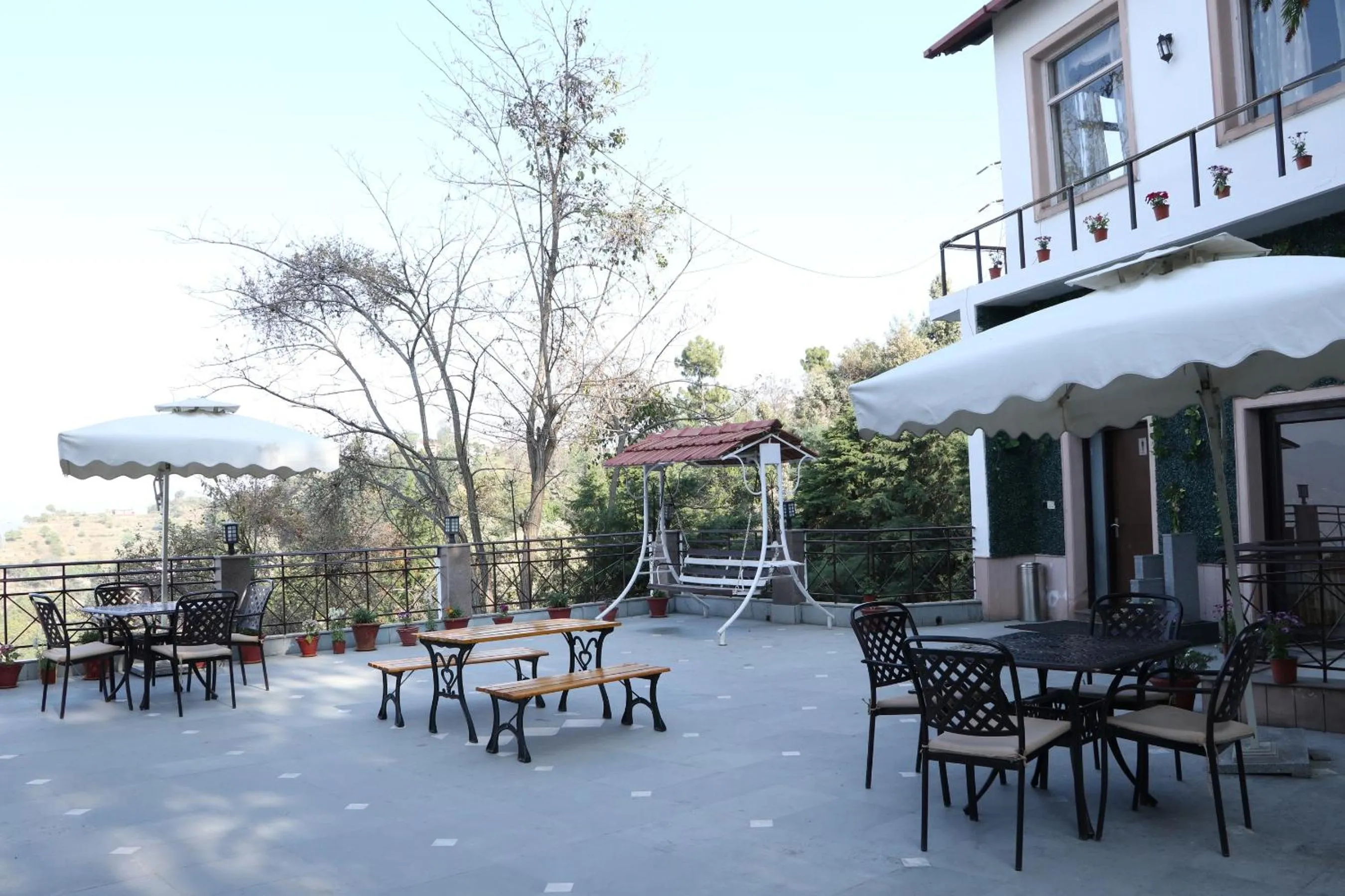 Balcony/Terrace in Woodsvilla Resort Ranikhet