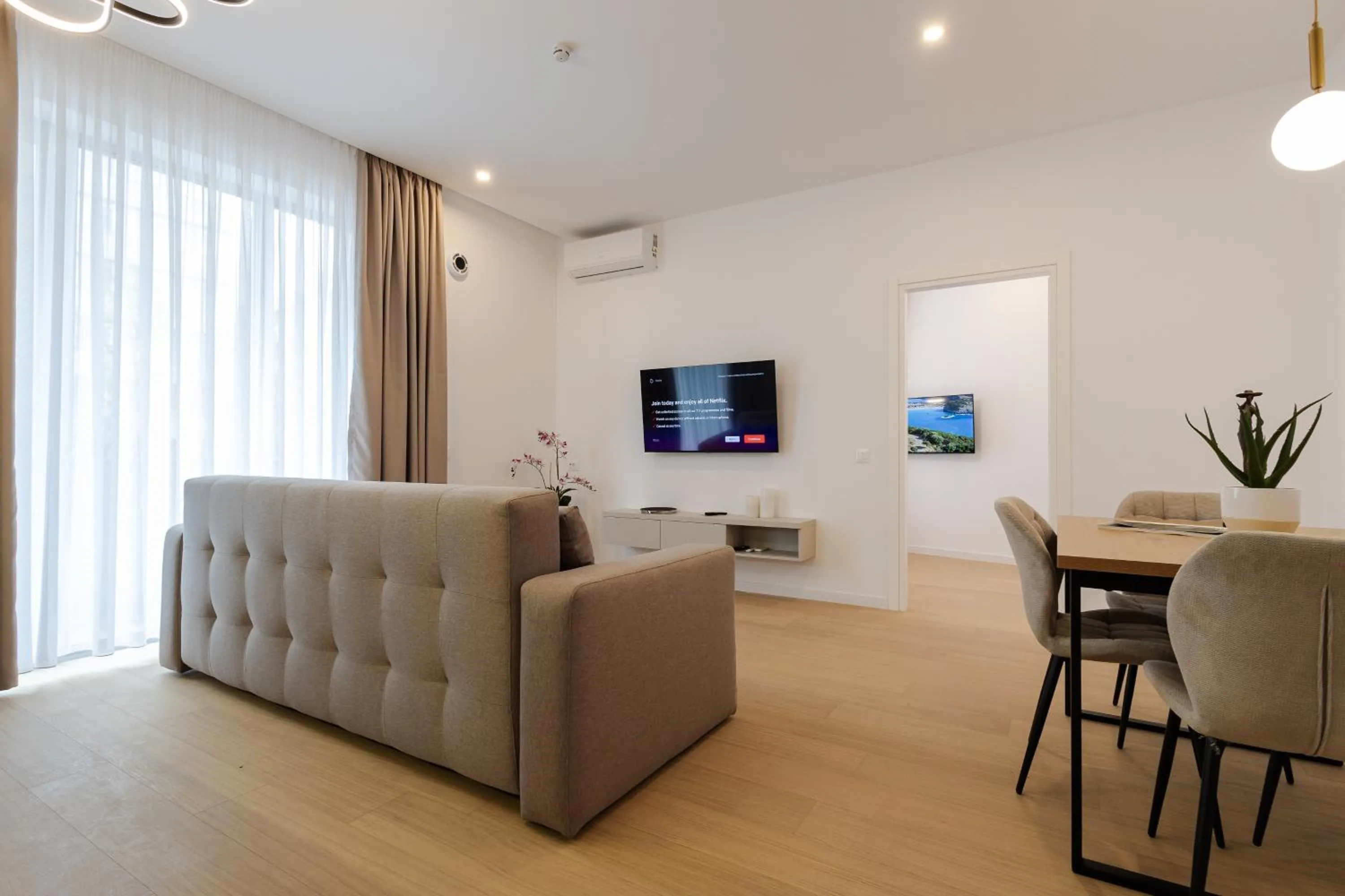 Seating area in Central Suites