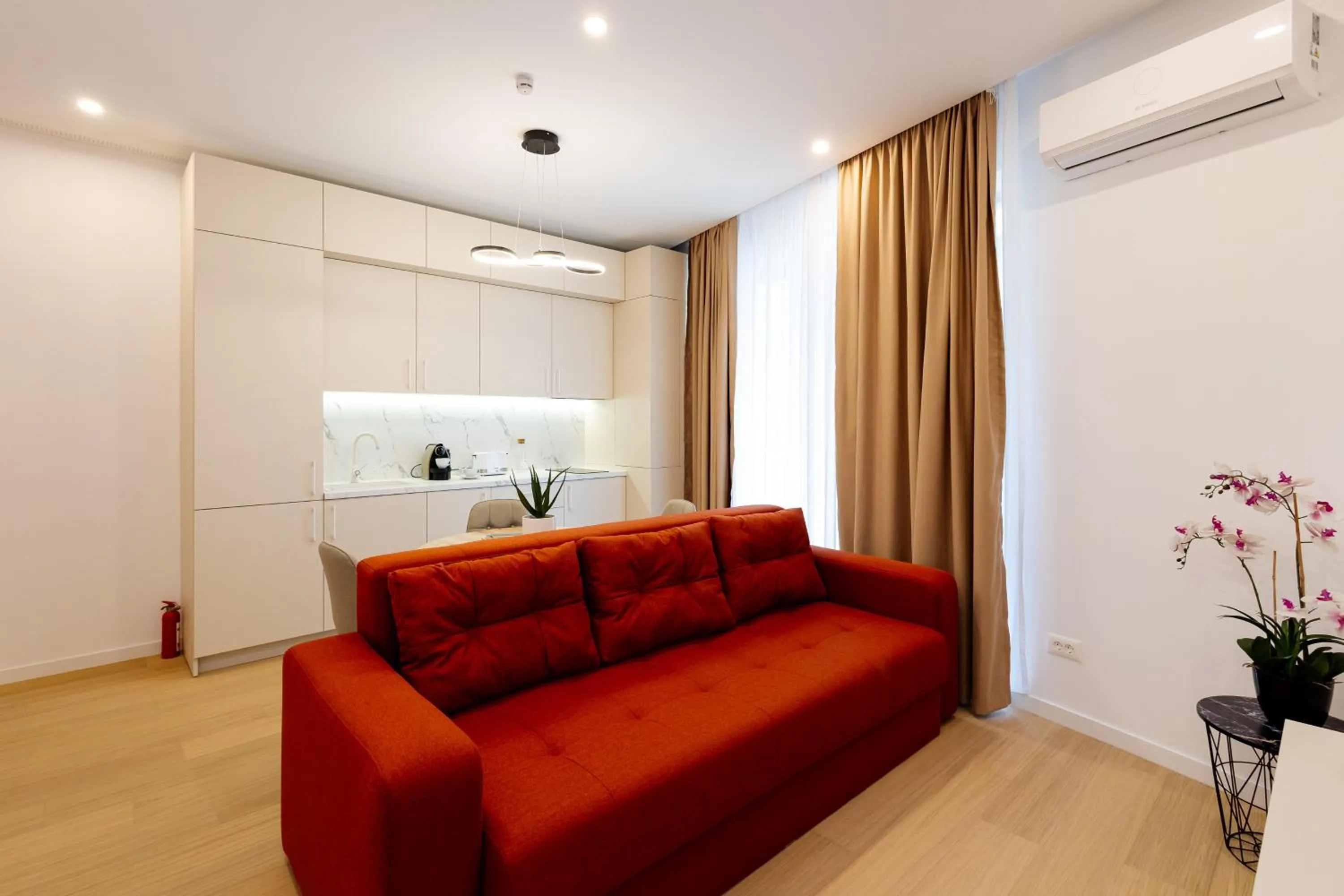 Seating area in Central Suites