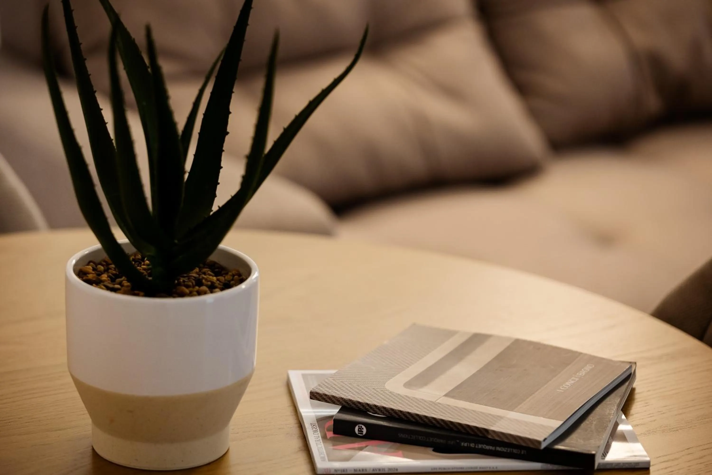 Seating area in Central Suites