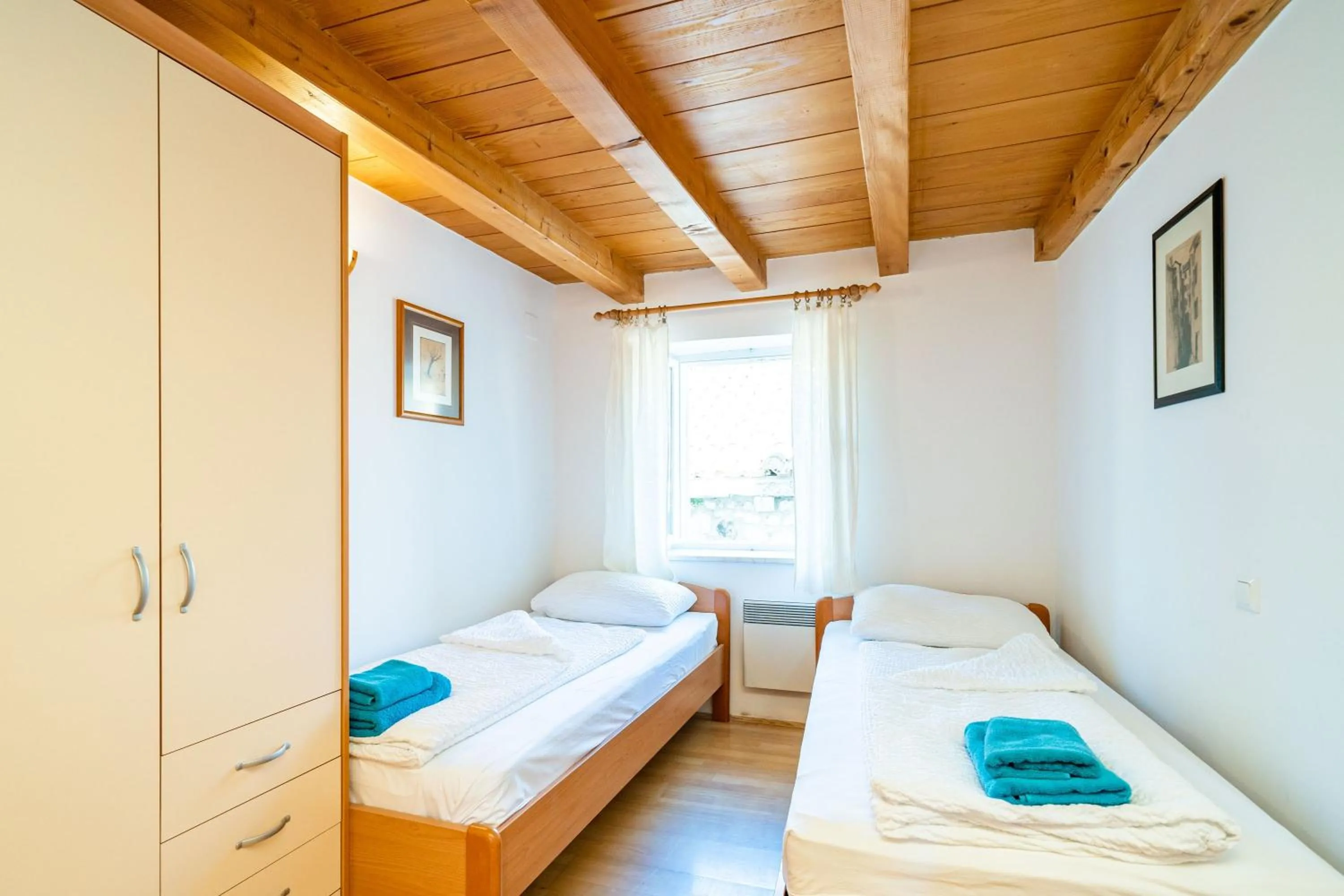 Bedroom, Bed in Foteza Apartments