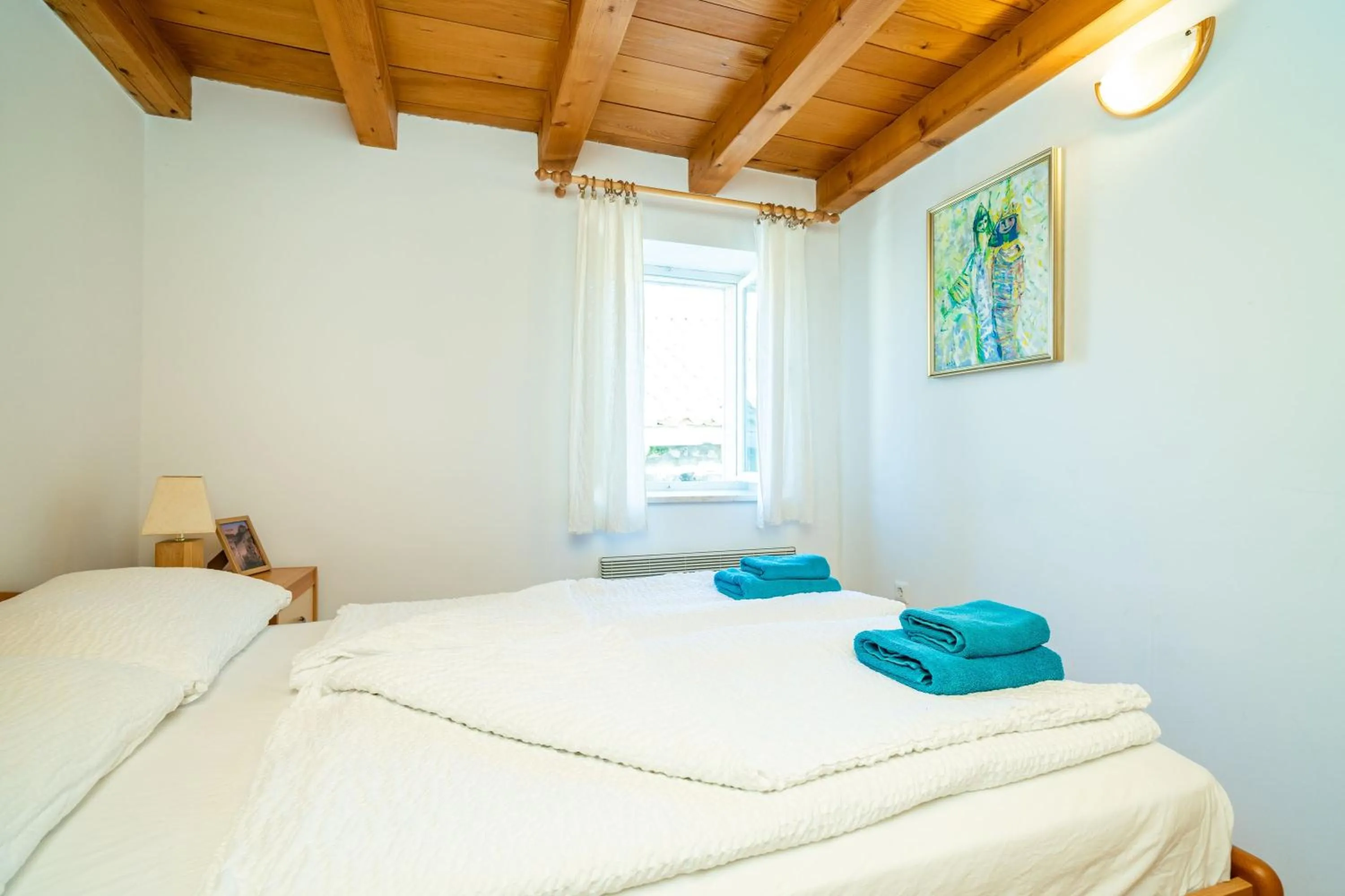 Bedroom, Bed in Foteza Apartments