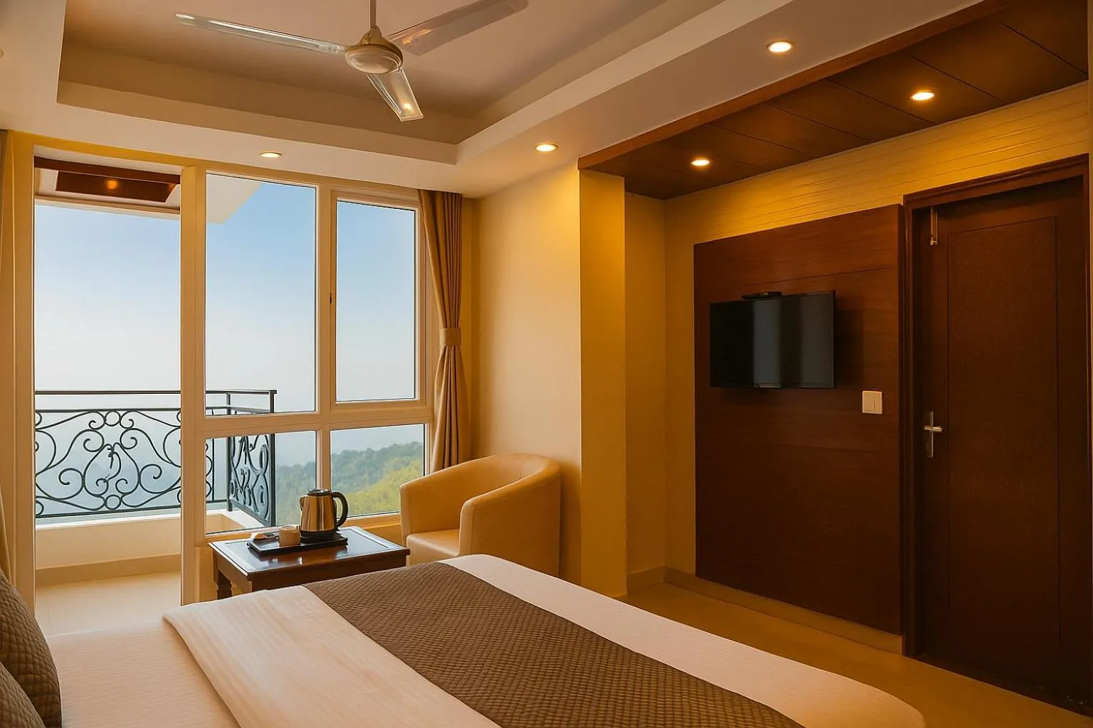 Bed in Hotel Samrat - On Mall Road