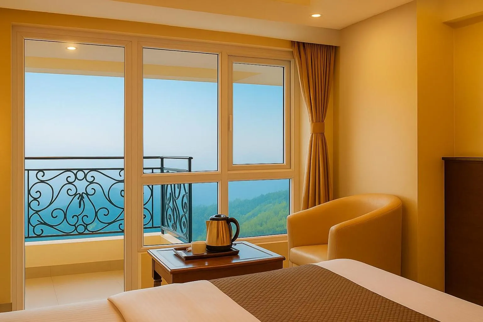 Bed in Hotel Samrat - On Mall Road