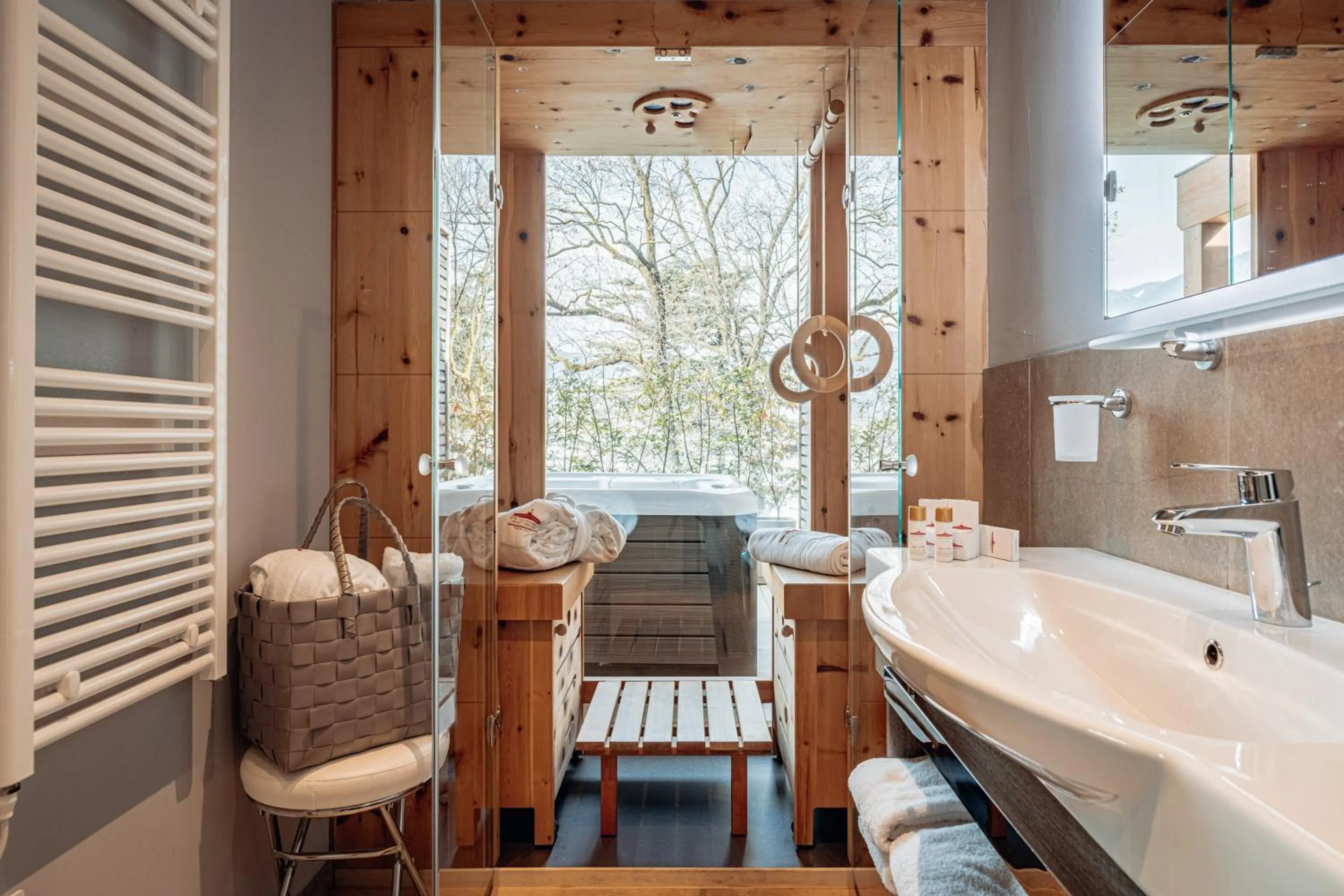 Sauna in Hotel Villa Madruzzo