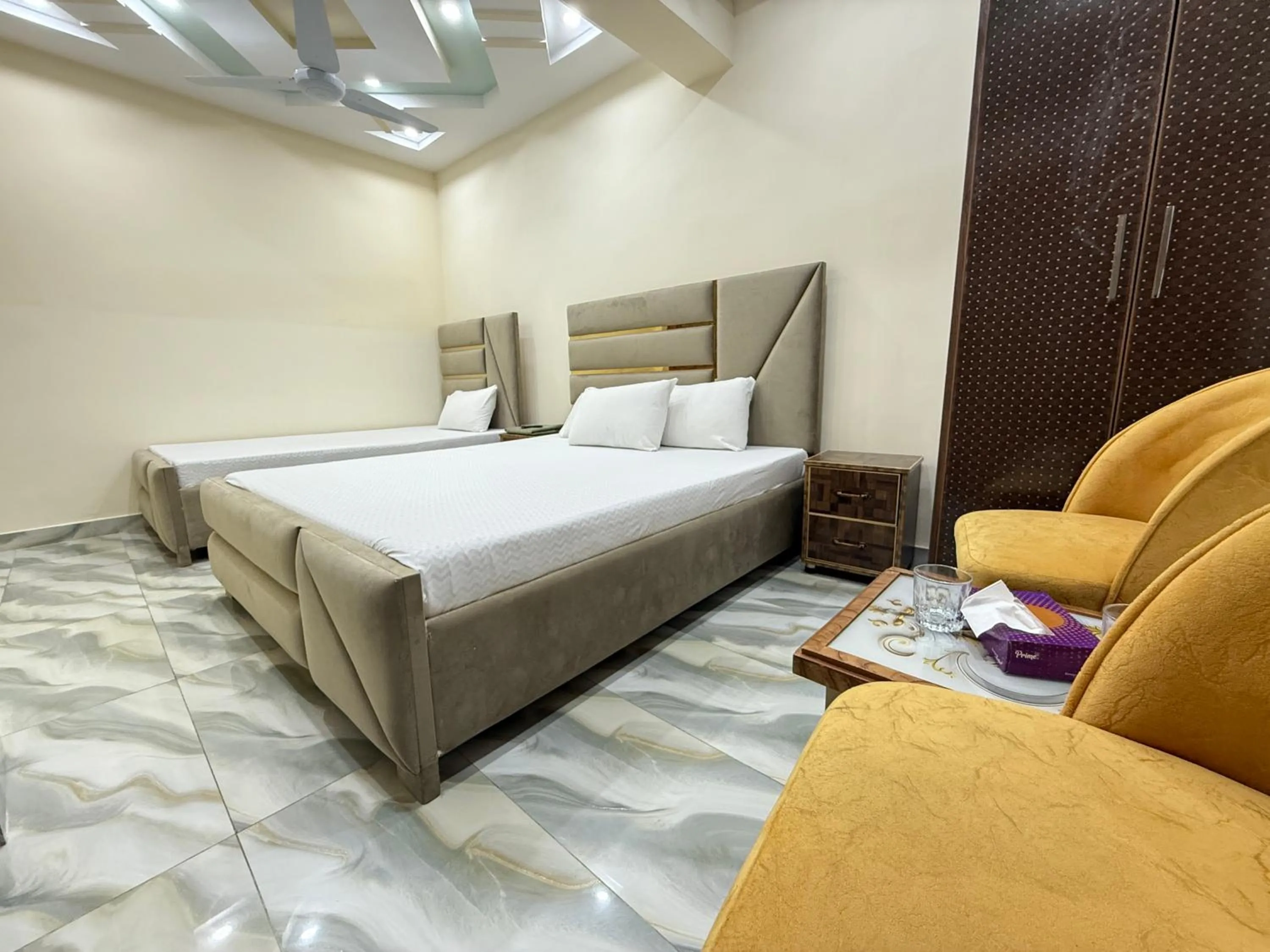 Bed in Serene Elegance Hotel