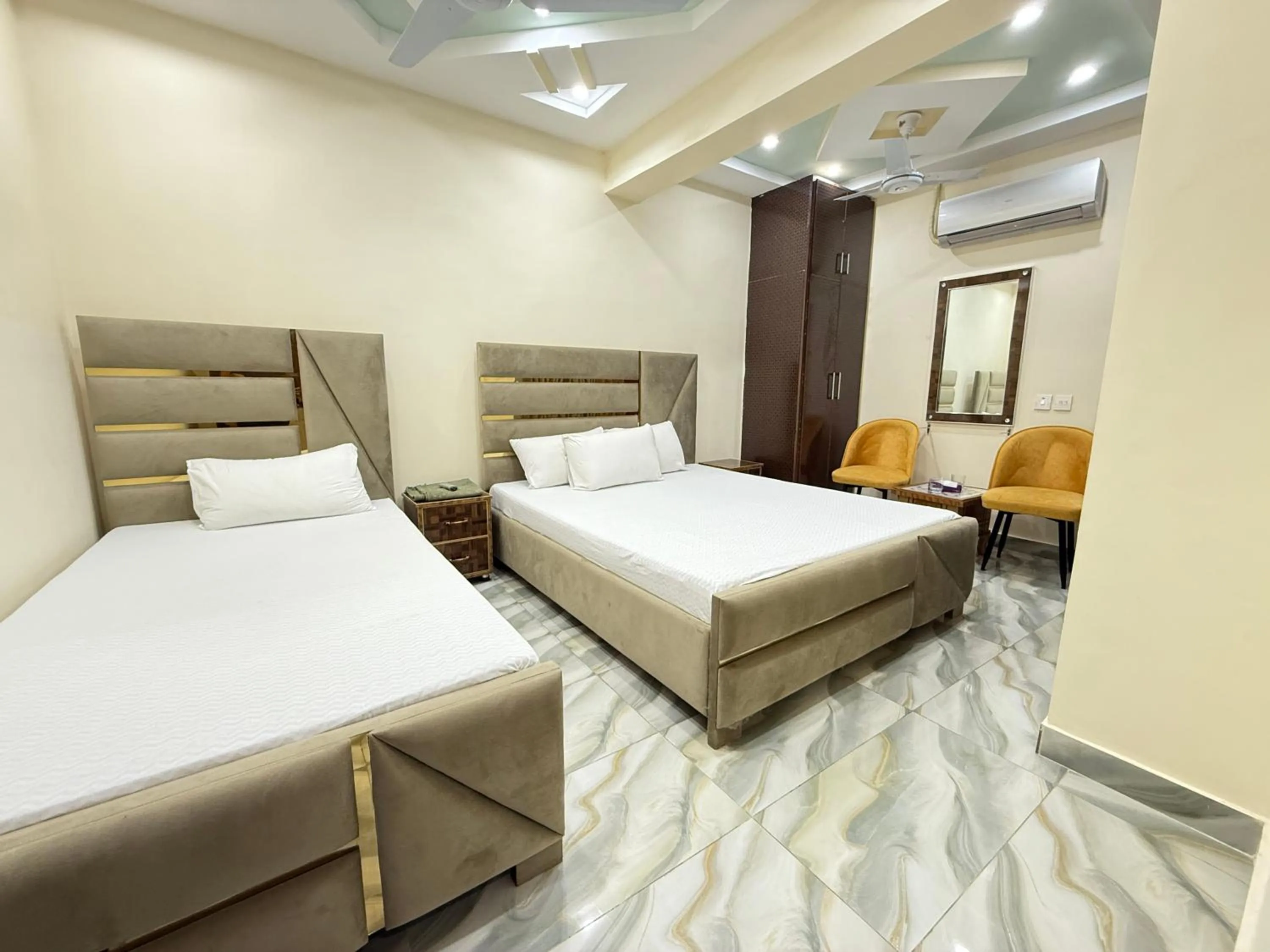 Bed in Serene Elegance Hotel