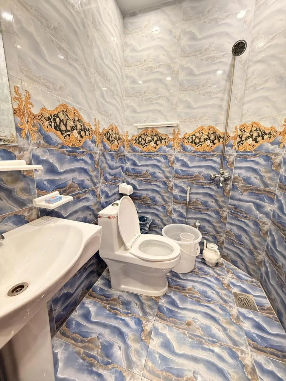 Shower in Serene Elegance Hotel