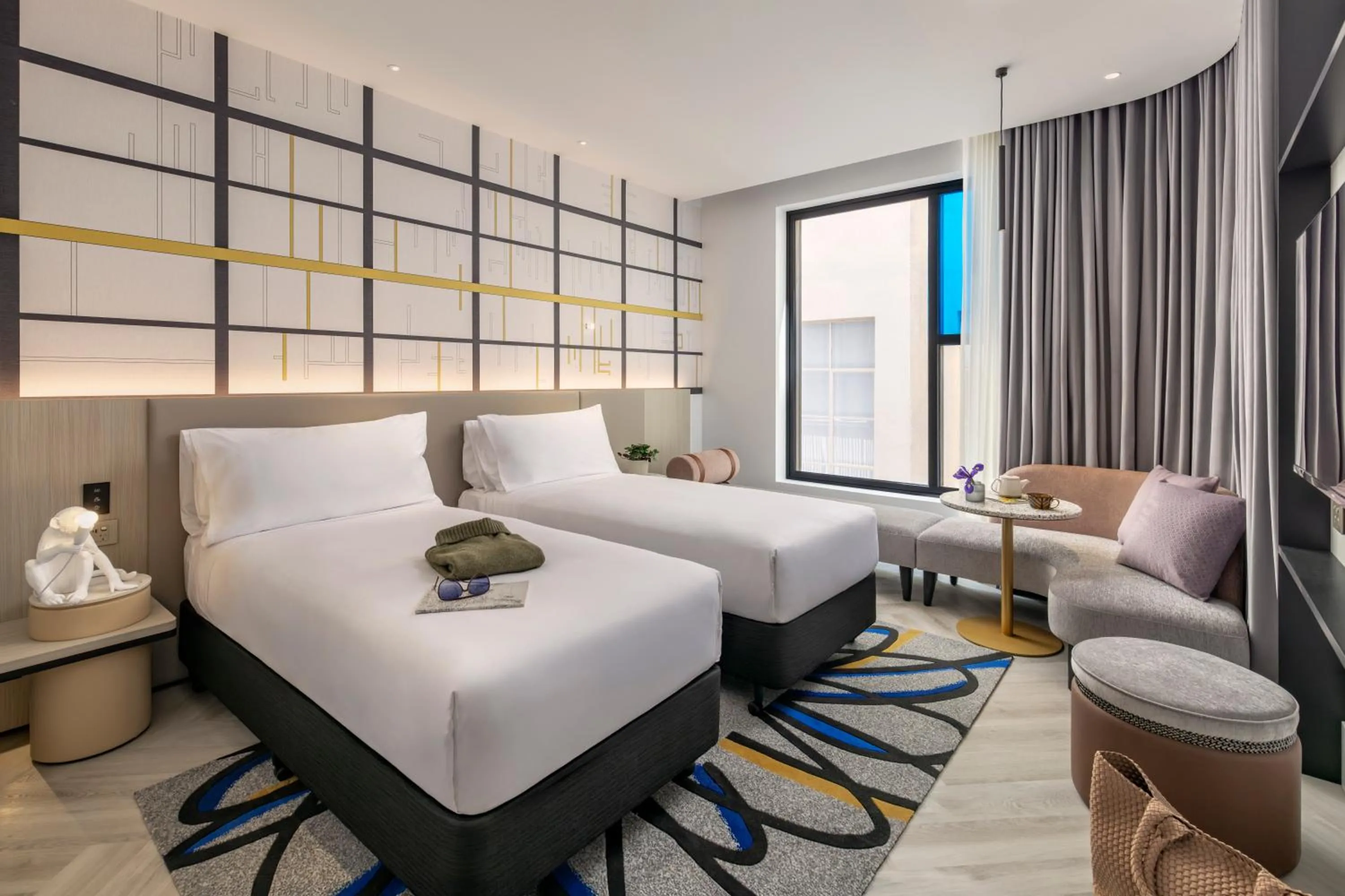 Bed in Hotel Indigo Melbourne Little Collins