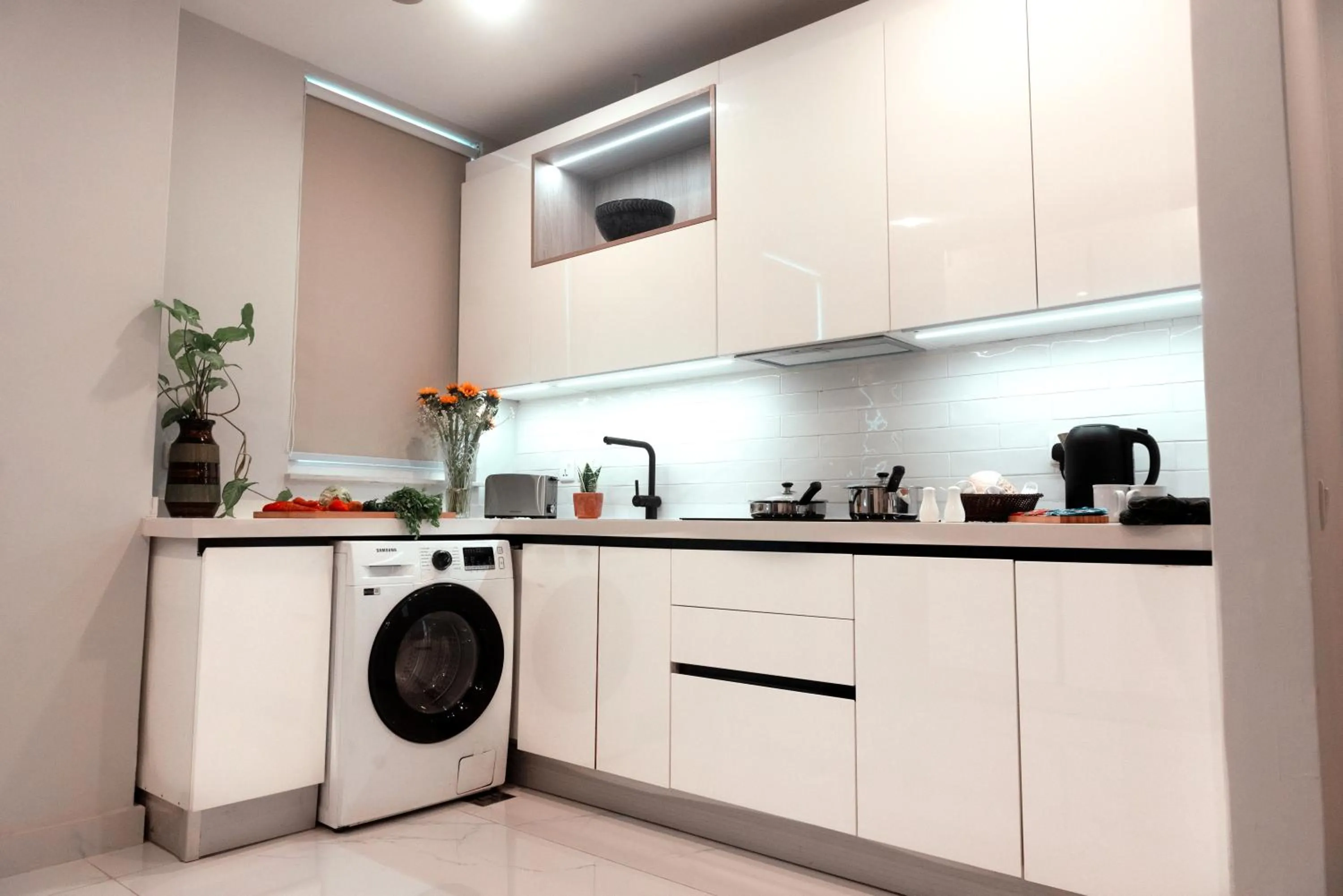 Kitchen or kitchenette in PC Residences Gulberg Lahore
