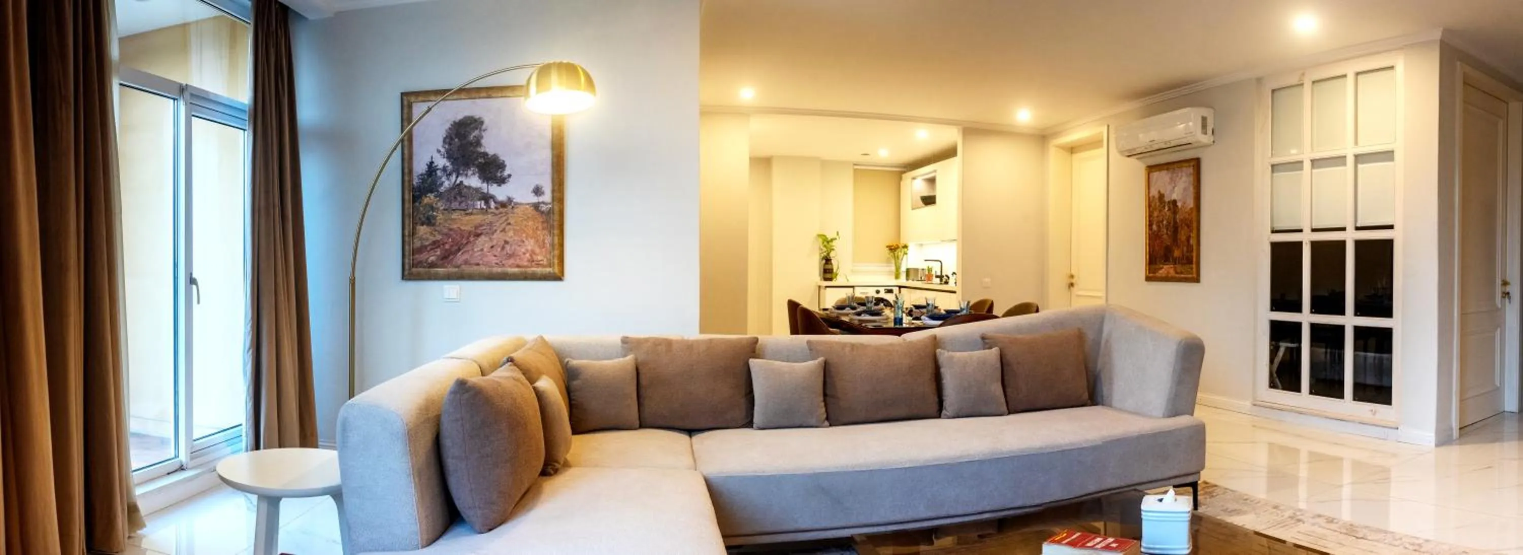 Seating area in PC Residences Gulberg Lahore