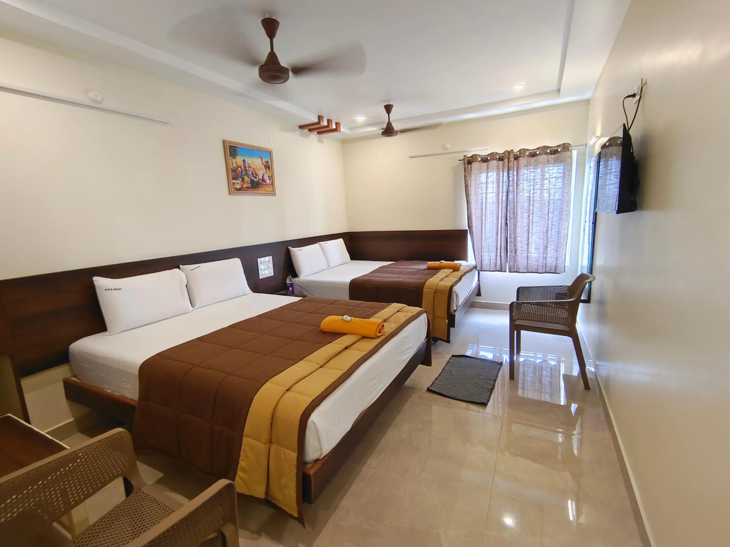 Bed in Hotel DKR Grand