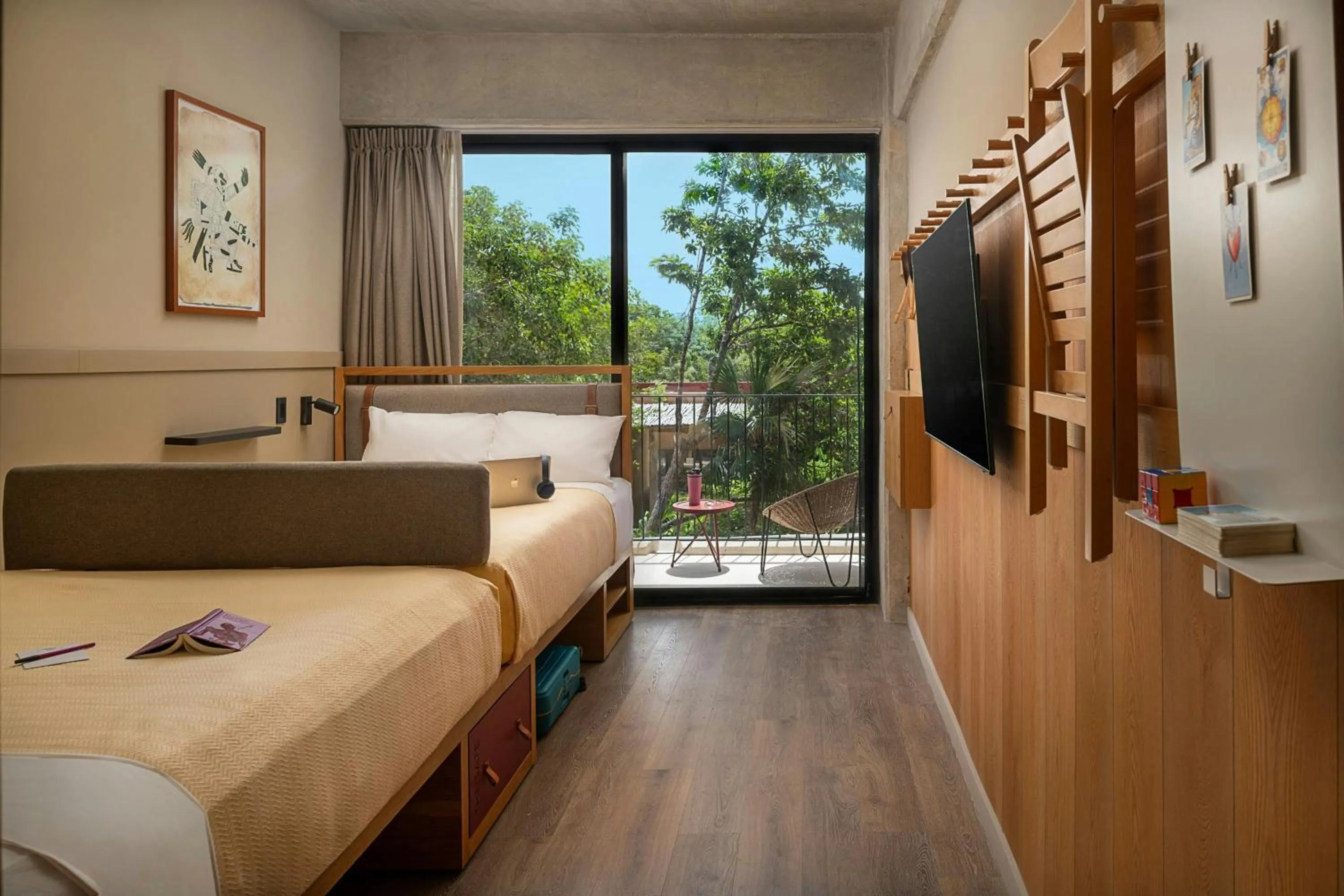 Photo of the whole room, Bed in Moxy Tulum