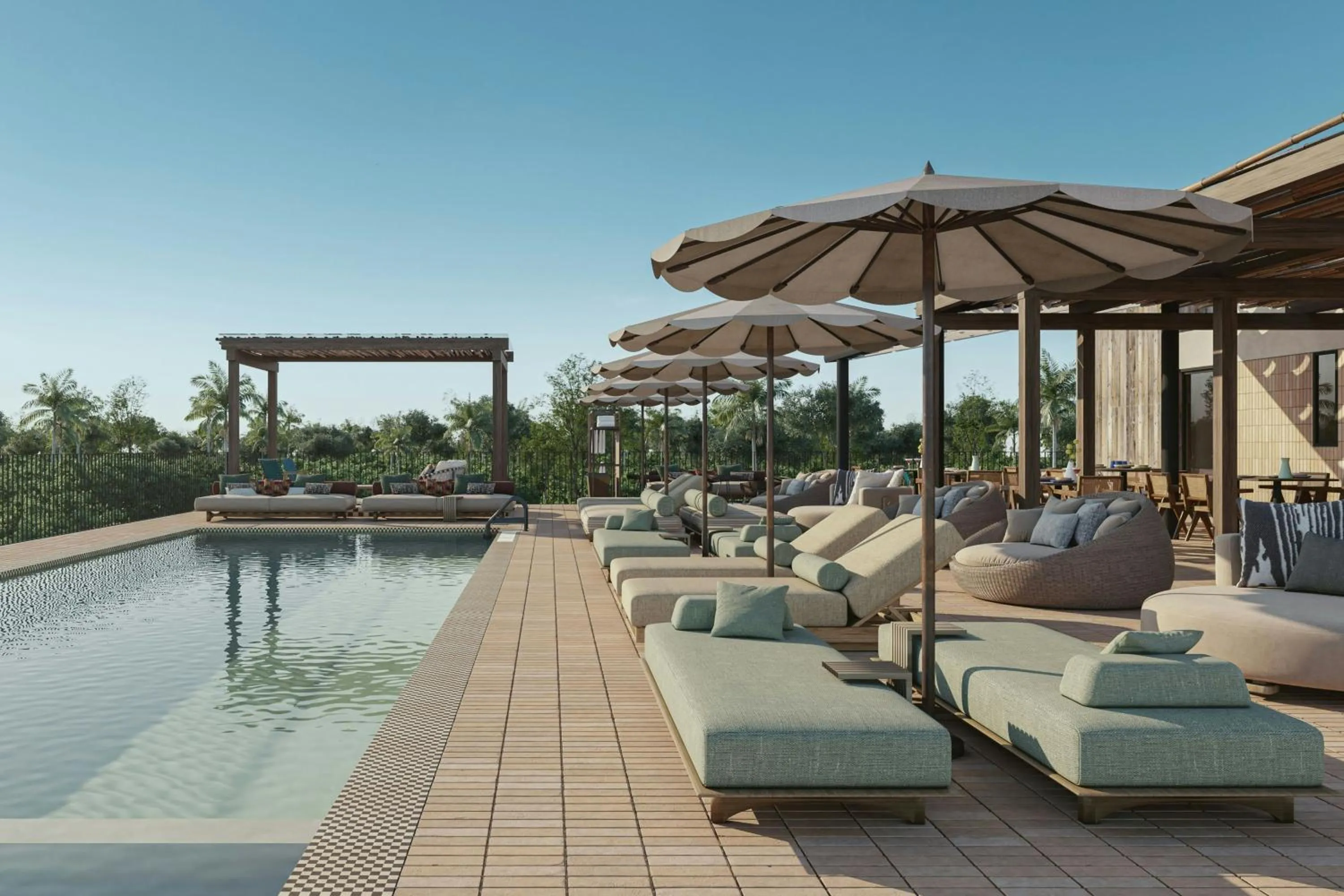 Swimming pool in Moxy Tulum