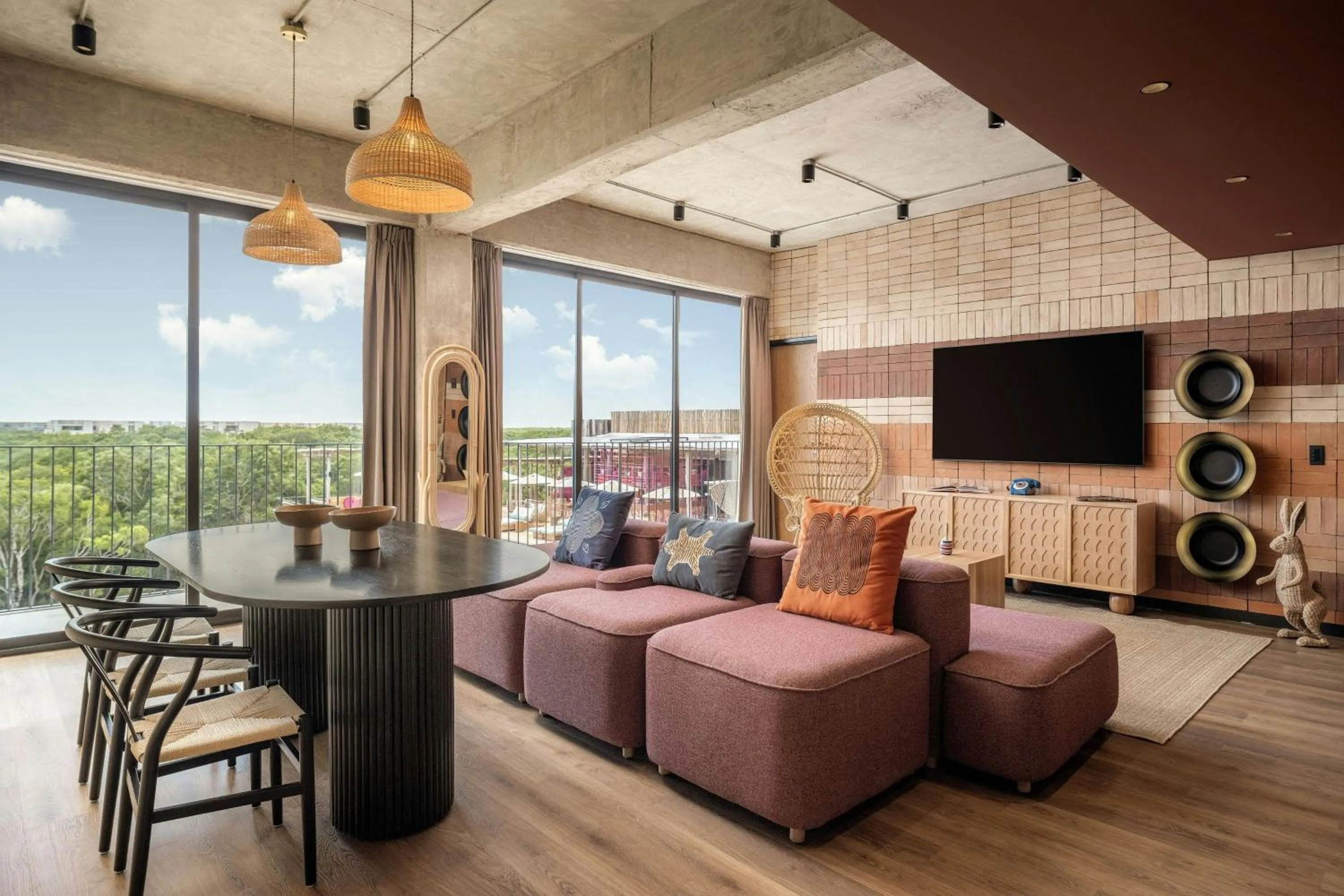 Photo of the whole room in Moxy Tulum